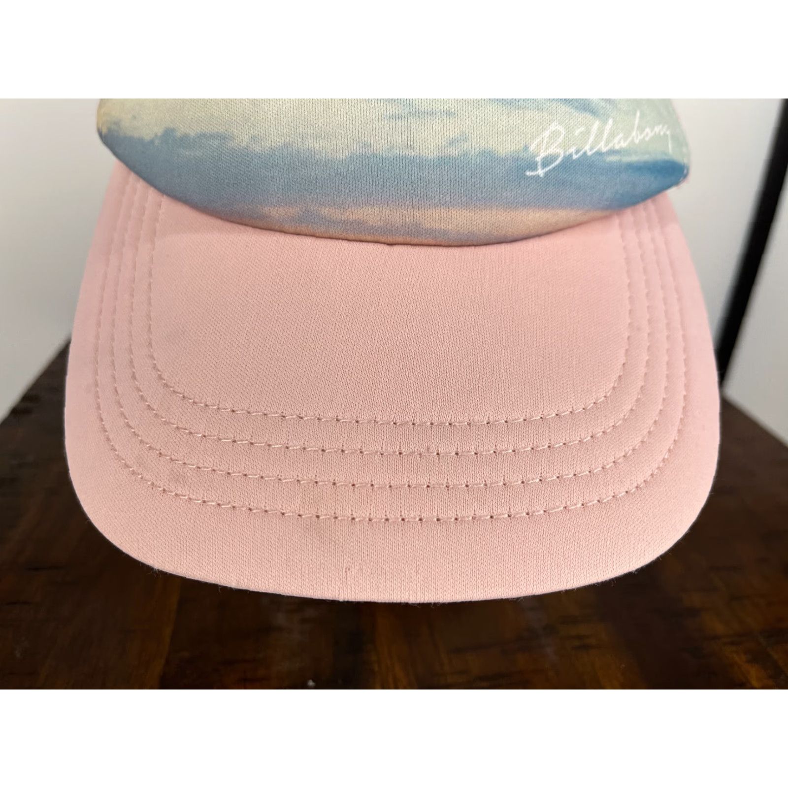 Billabong Billabong Hat Cap Snap Back Adult One Size Pink Sky Clouds Trucker Beach Cotton Size ONE SIZE - 3 Thumbnail