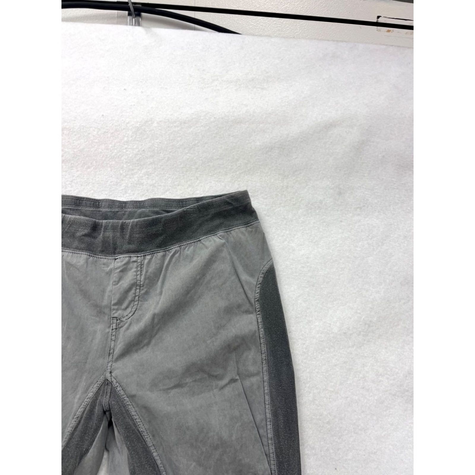 Vintage Wearables Mens L Gray Cotton Spandex Ruched Panel Pants Size L Size 36" / US 14 / IT 50 - 5 Thumbnail