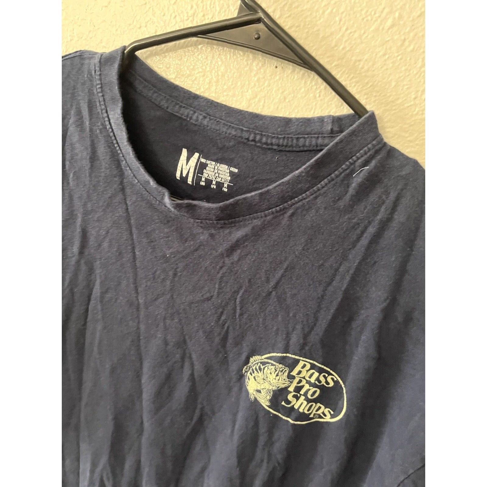 Bass Pro Shops Bass Pro Shops Mens Short Sleeve T-Shirt Medium Navy Blue Graphic Patriotic USA Size US M / EU 48-50 / 2 - 2 Thumbnail