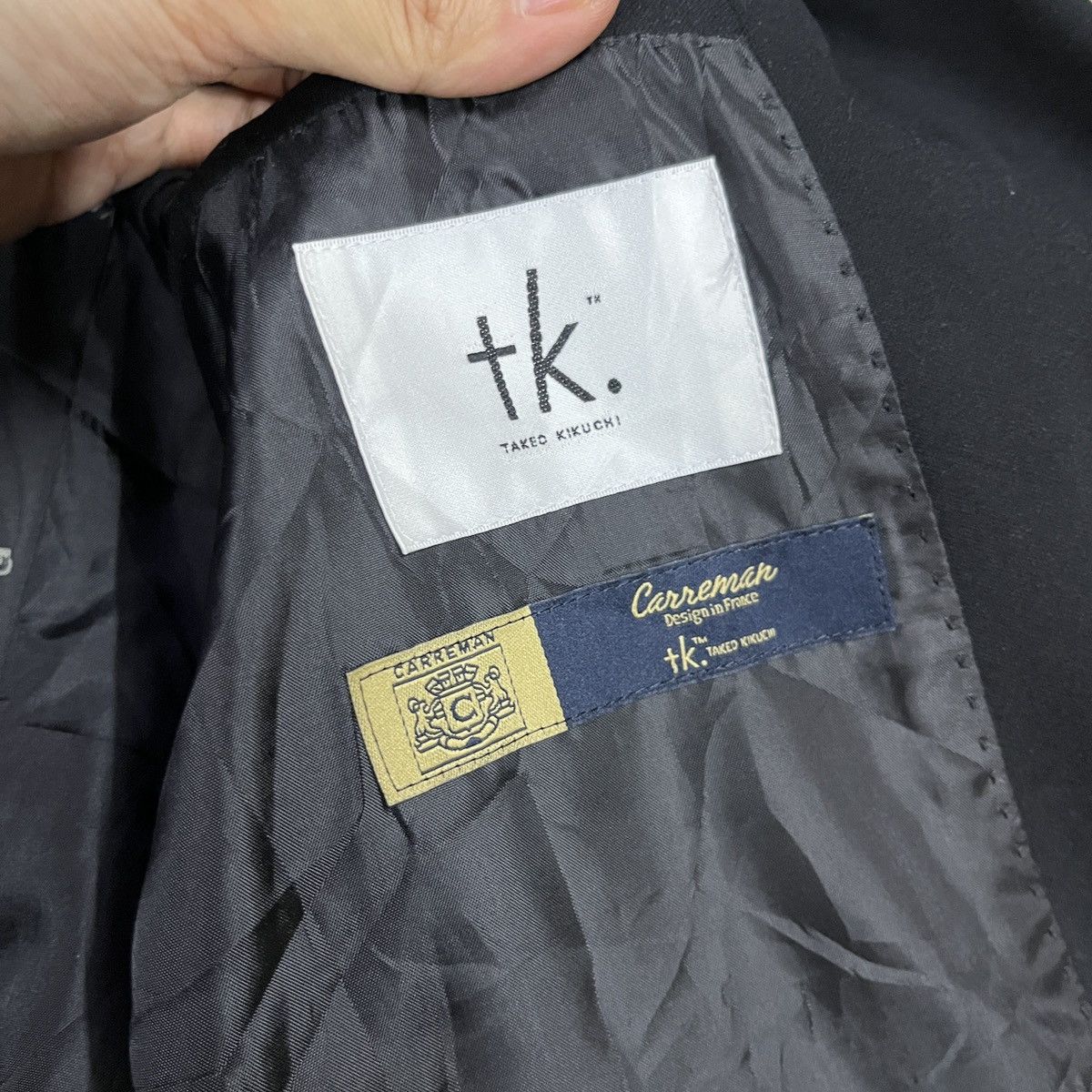 Japanese Brand × Takeo Kikuchi × Vintage Takeo Kikuchi Slim Blazer Size 38R - 7 Thumbnail