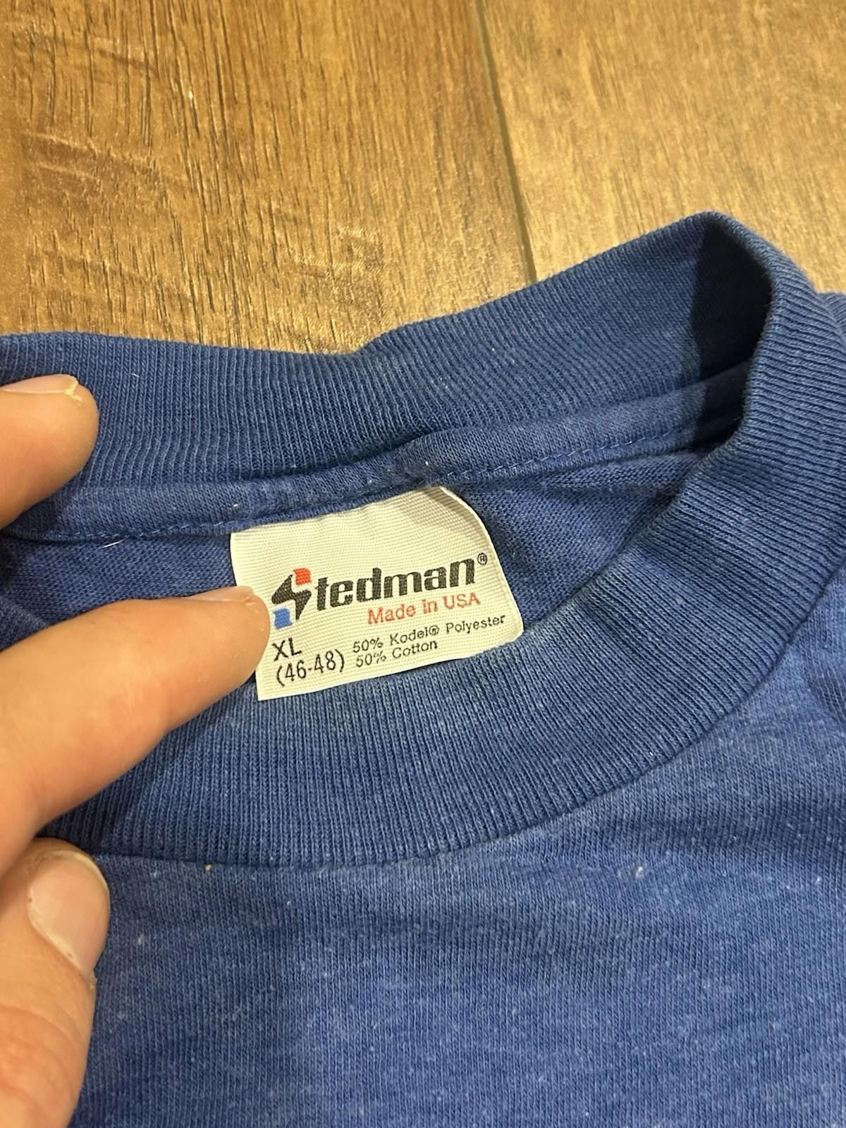 Other Vintage 80s Stedman Made in USA XL T-Shirt Cropped 21x24 Size US XL / EU 56 / 4 - 2 Thumbnail