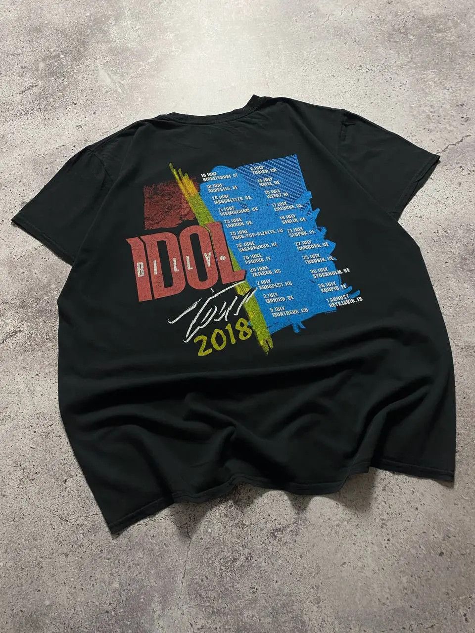 Band Tees BILLY IDOL TOUR 2018 PUNK ROCK T SHIRT Size US XL / EU 56 / 4 - 8 Thumbnail