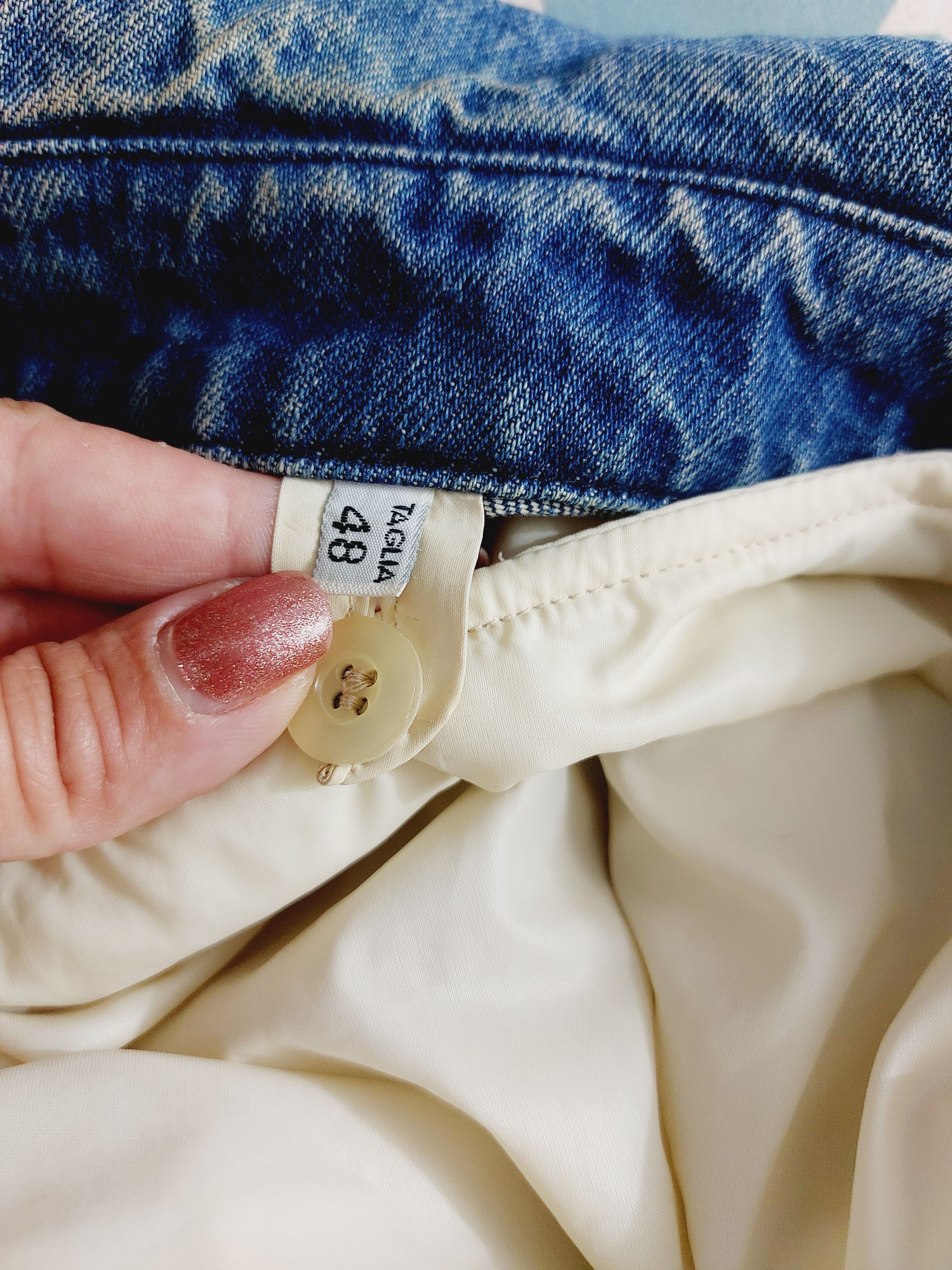 Moschino Moschino Jeans Handle With Care Denim Liner Jacket Size US M / EU 48-50 / 2 - 18 Thumbnail