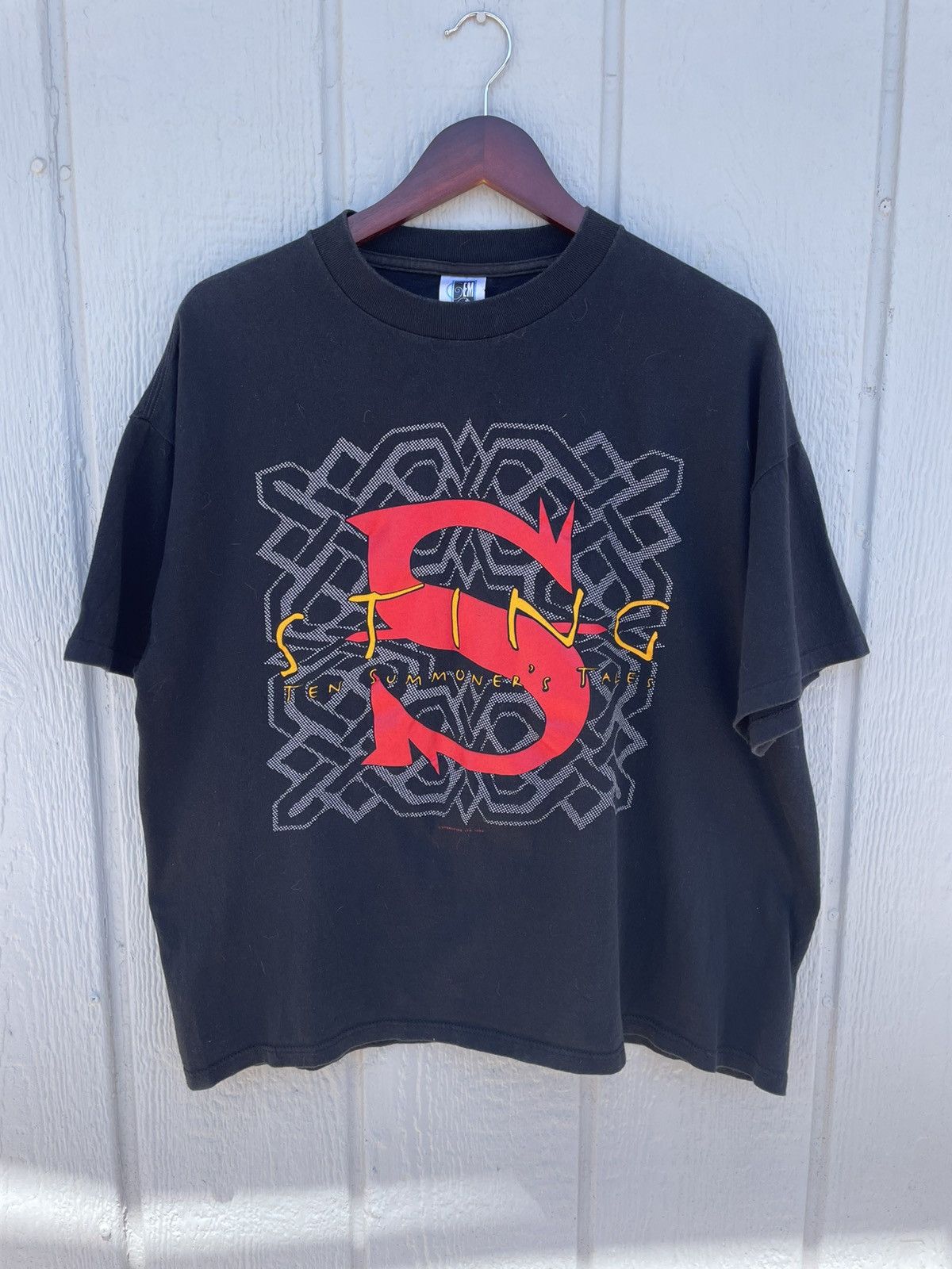 Other Vintage 90s Wrestling Sting Black Xl T-shirt Single Stitch Size US XL / EU 56 / 4 - 1 Thumbnail