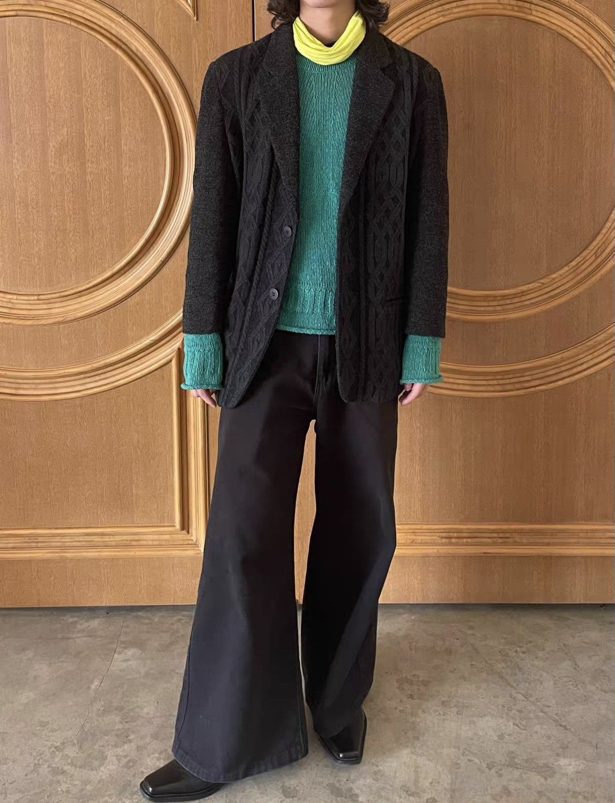 Balenciaga Balenciaga BB Geometric Jacquard Knit Blazer J29 Size US M / EU 48-50 / 2 - 9 Thumbnail
