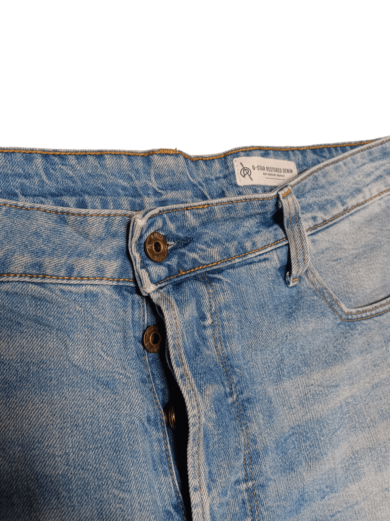 G-Star G STAR RAW DISTRESSED DENIM AVANT GARDE JAPANESE STYLE JEANS Size US 35 - 4 Thumbnail