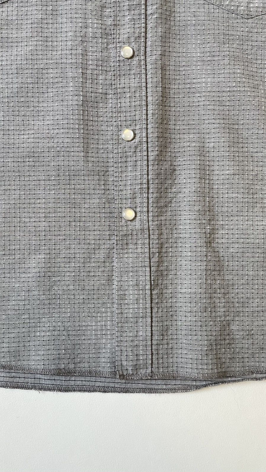 Our Legacy Sample ‘Grid Check Nylon’ Western Shirt Size US M / EU 48-50 / 2 - 8 Thumbnail