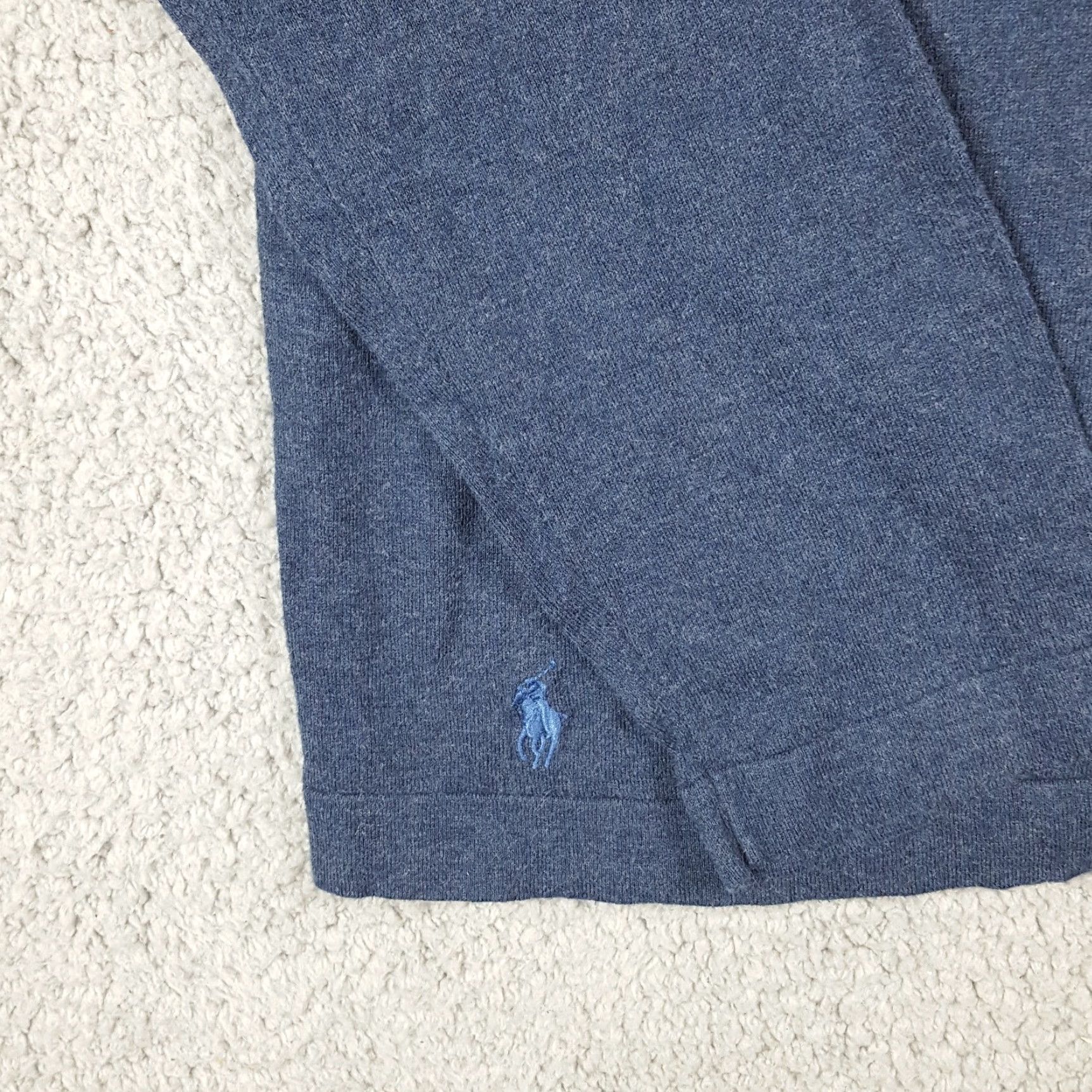 Ralph Lauren VINTAGE Polo Ralph Lauren Long Sleeve Shirt Adult Large Blue Pony Logo Pocket Crewneck 90s 00s Preppy USA Mens Size US L / EU 52-54 / 3 - 3 Thumbnail