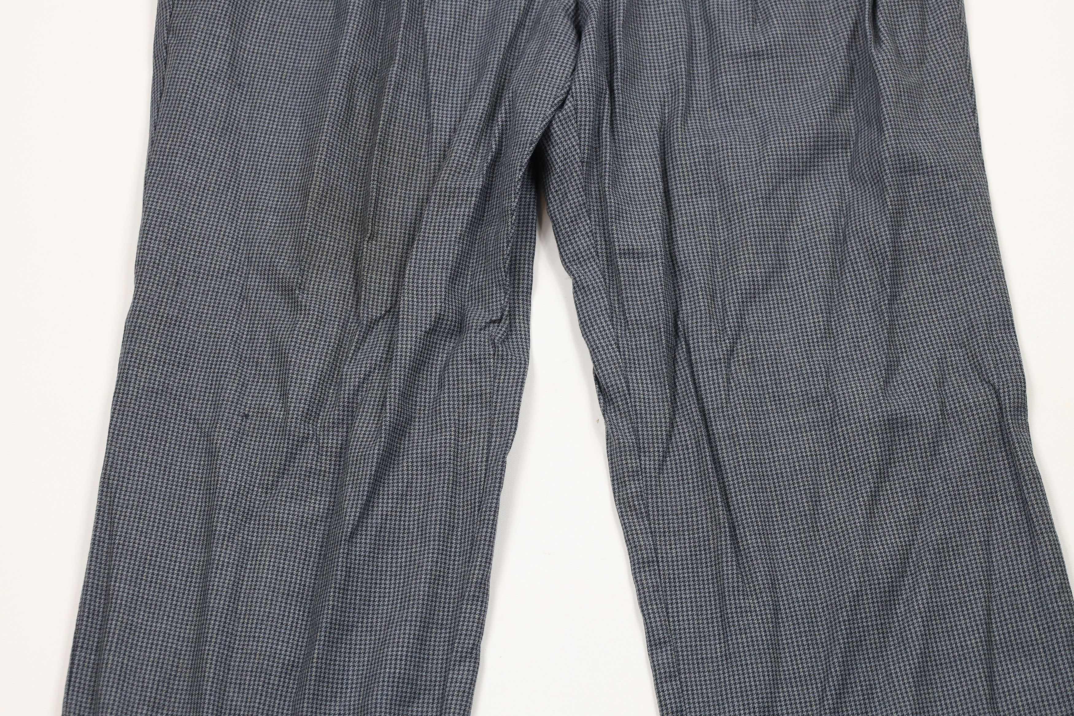 Vintage Vintage 70s Streetwear Wool Houndstooth Wide Leg Pants USA Size US 38 / EU 54 - 3 Thumbnail