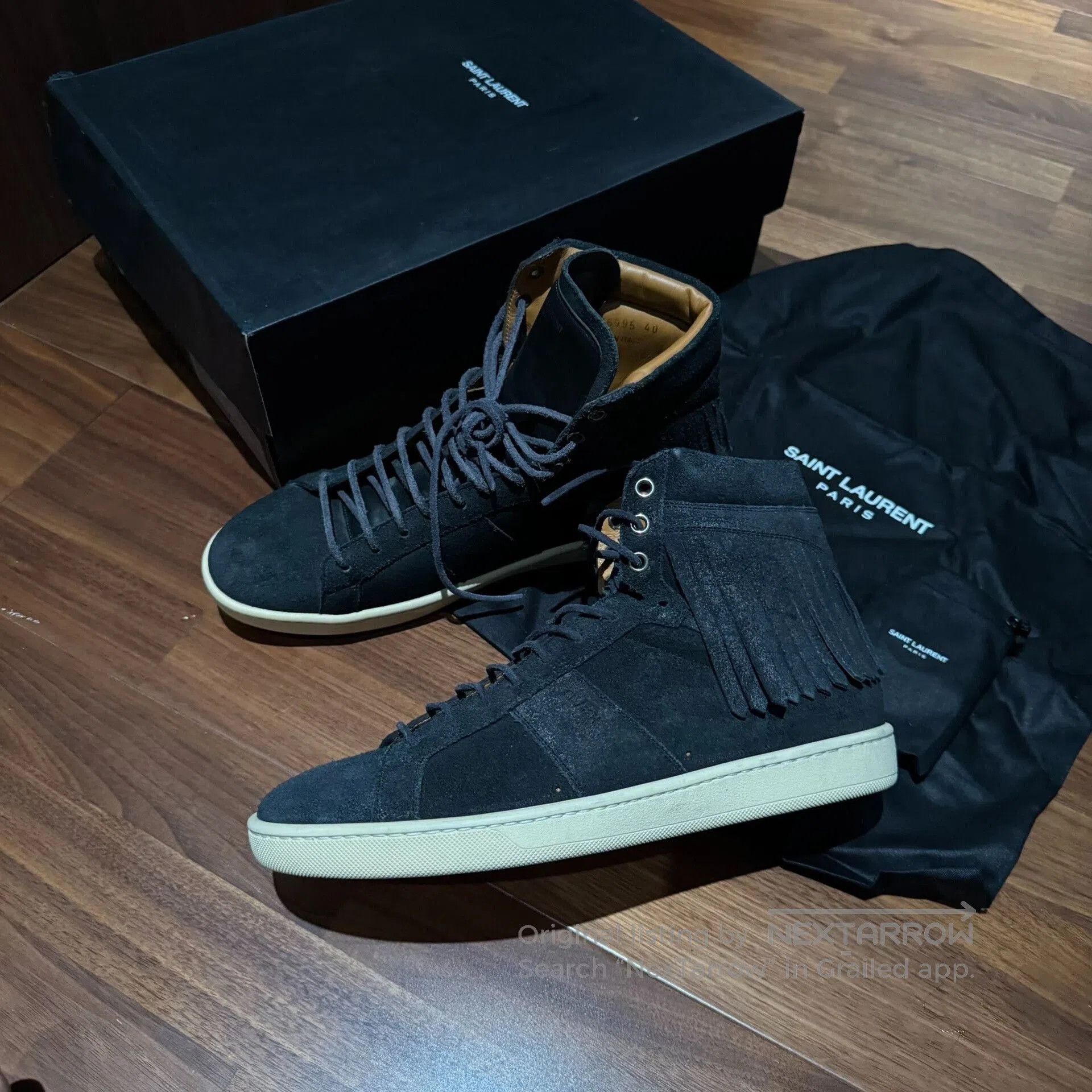 Saint Laurent Paris Saint Laurent Leather Casual Sneakers for Men. Size US 7 / EU 40 - 4 Thumbnail