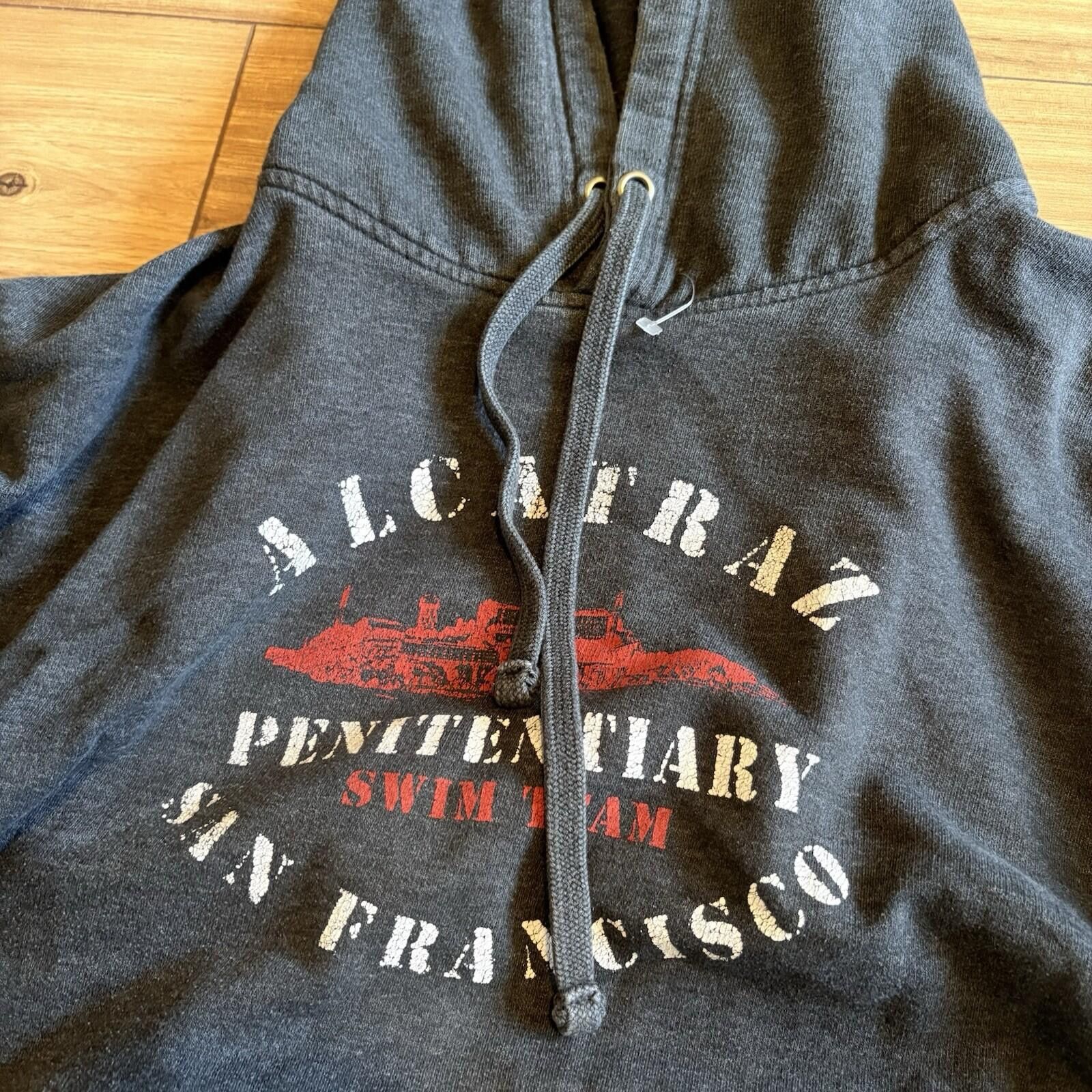 Unknown London VINTAGE ALCATRAZ PENITENTIARY PULLOVER HOODIE Size US L / EU 52-54 / 3 - 2 Thumbnail
