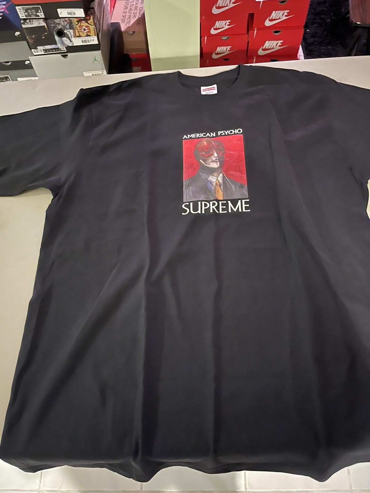 image of Supreme American Psycho Black/red Xl, Men's