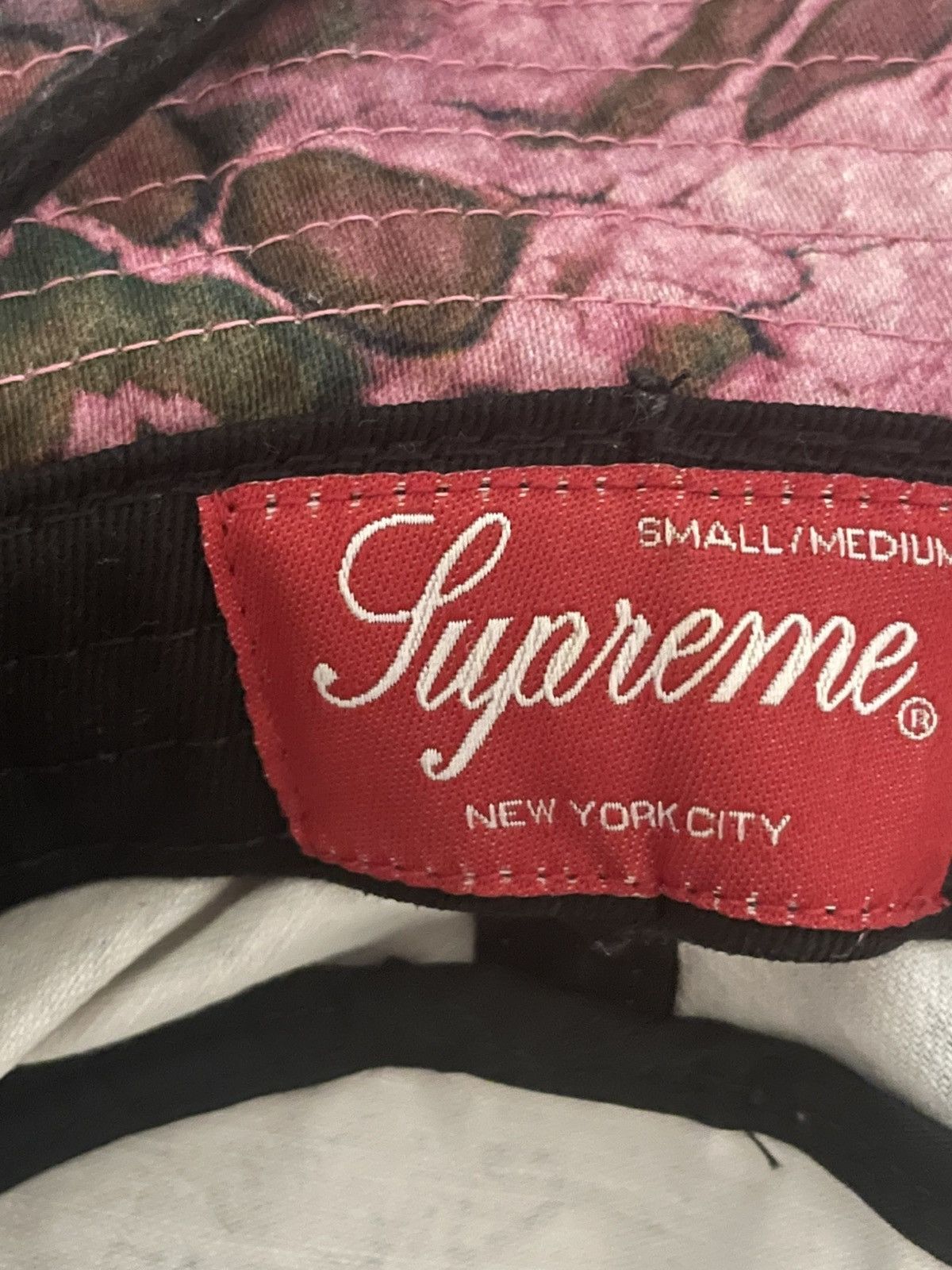 Supreme Supreme Boonie Militare (SS22) Rosa Prym1 Mimetico Size 28 - 5 Thumbnail