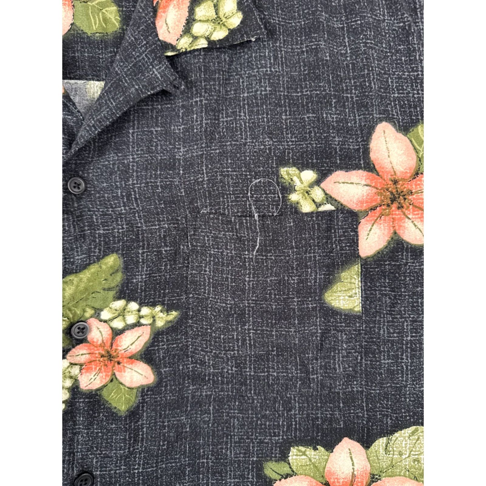 Pinko Puritan Shirt Men 100% Rayon Short Sleeve Button-Up Black Pink Floral Hawaiian XL Mens Size US XL / EU 56 / 4 - 6 Thumbnail