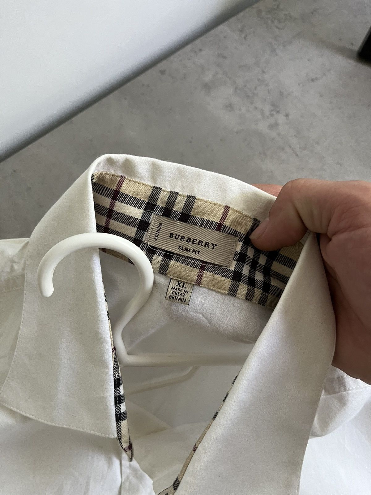 Burberry Burberry nova check white shirt Size US XL / EU 56 / 4 - 3 Thumbnail