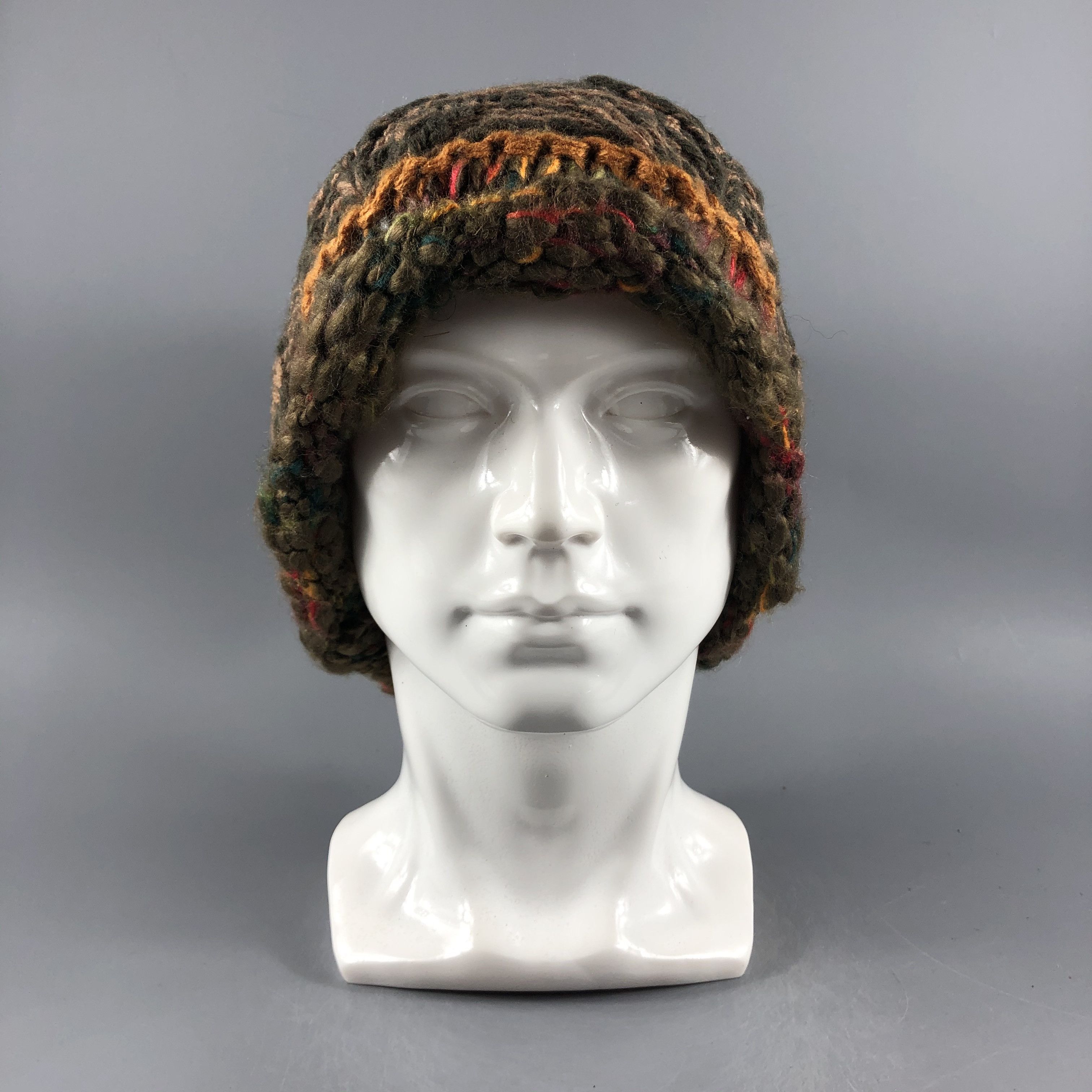 image of Vintage Unknown Multicolor Pompom Beanie Snow Hat Snow Cap -D271, Men's