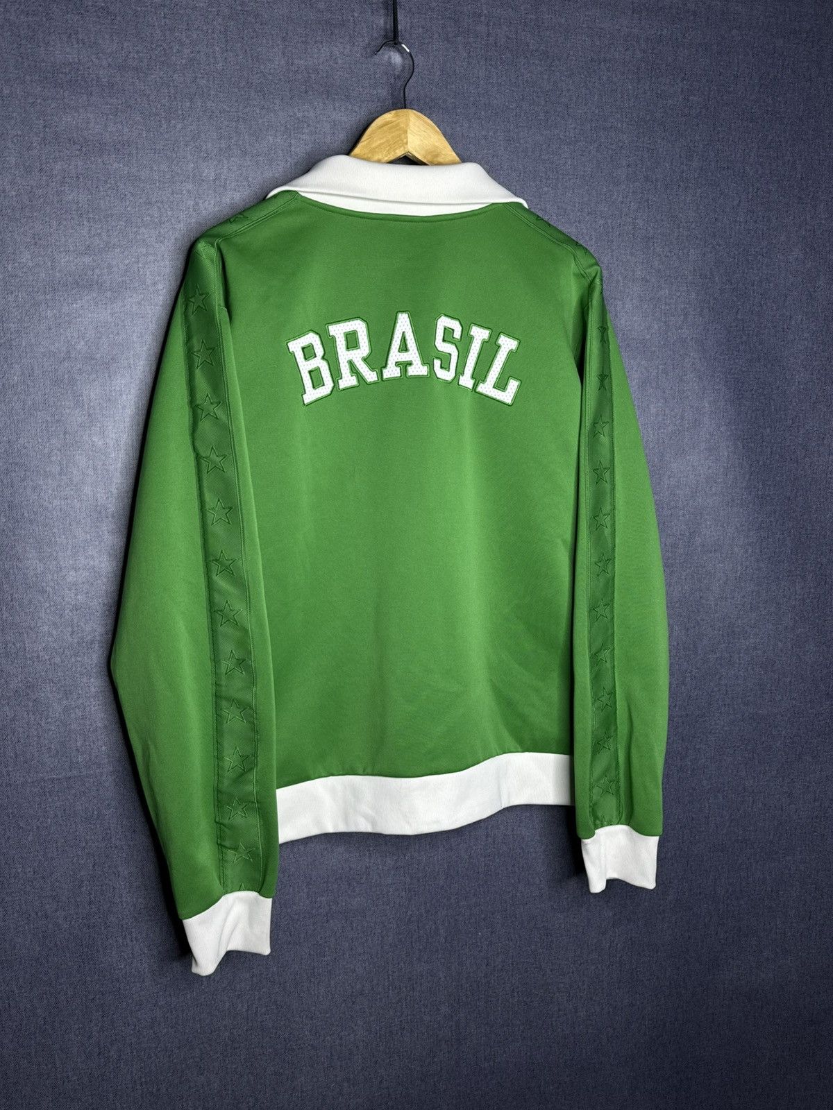 Nike Vintage Nike Brazil TrackJacket Olympic Soccer National Team Size US XL / EU 56 / 4 - 6 Thumbnail