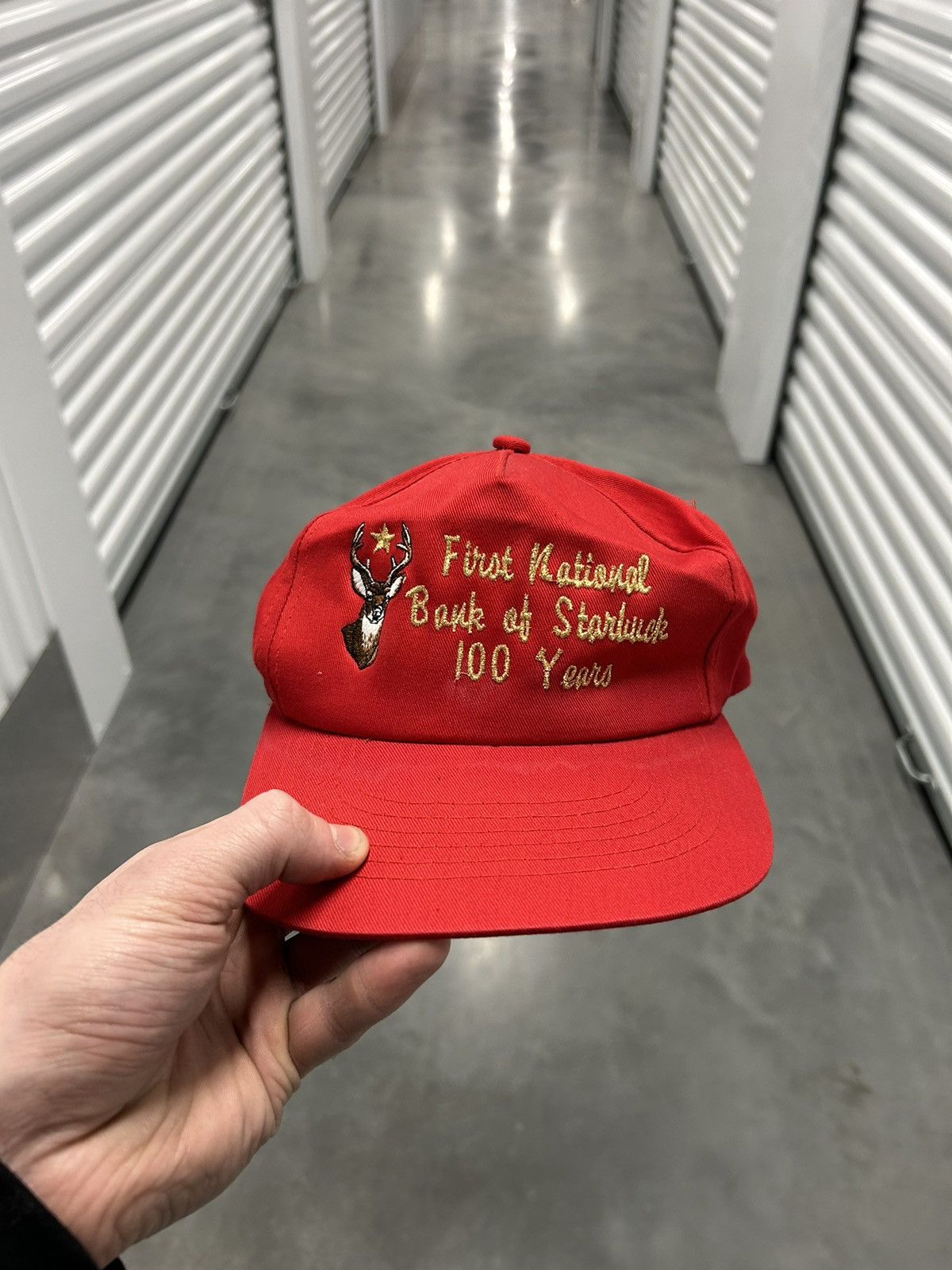 Vintage Vintage red buck hat Size ONE SIZE - 1 Thumbnail