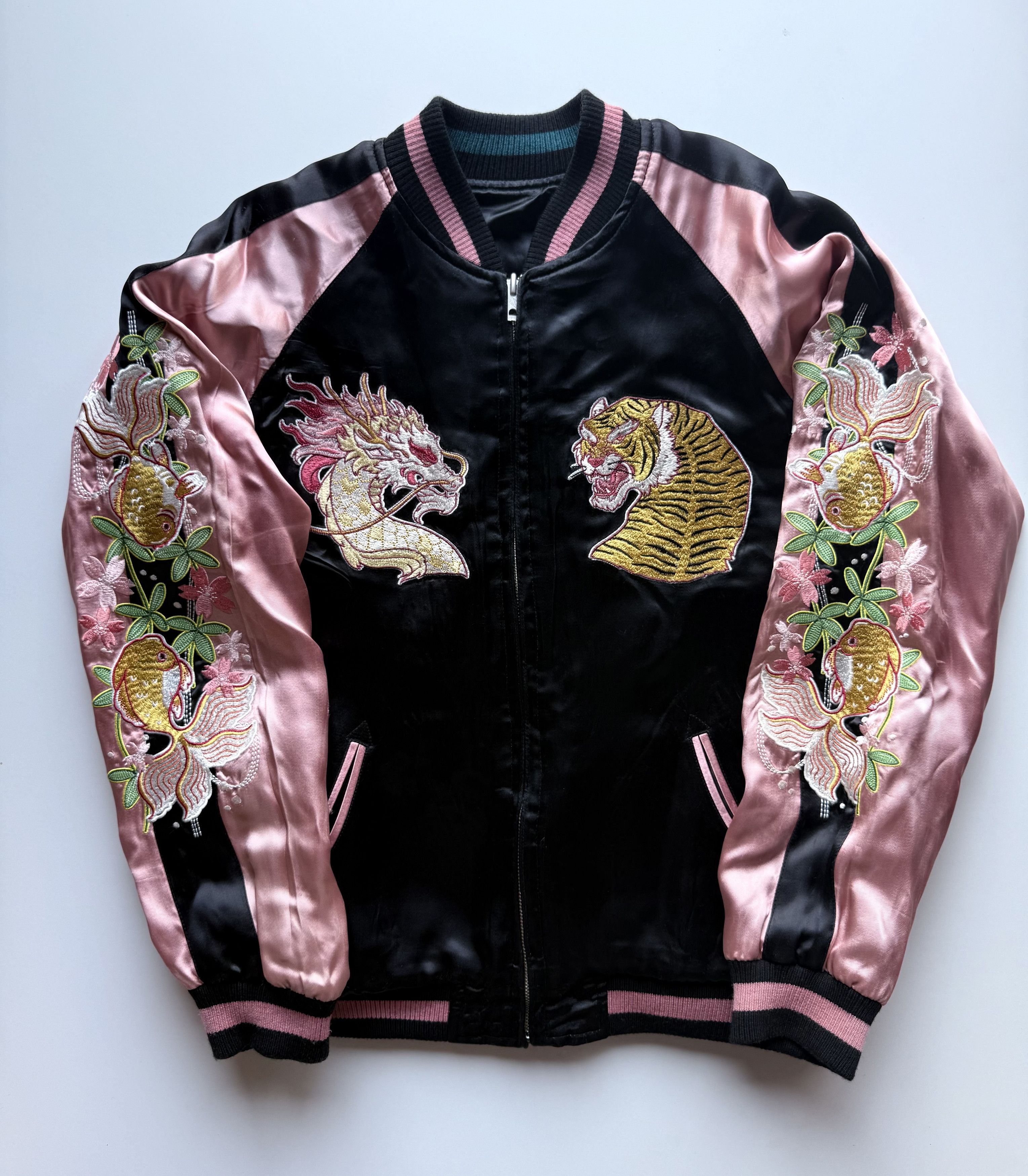 Other Hokusai x Anime Geisha Embroidered Sukajan Souvenir Jacket Size US L / EU 52-54 / 3 - 3 Thumbnail