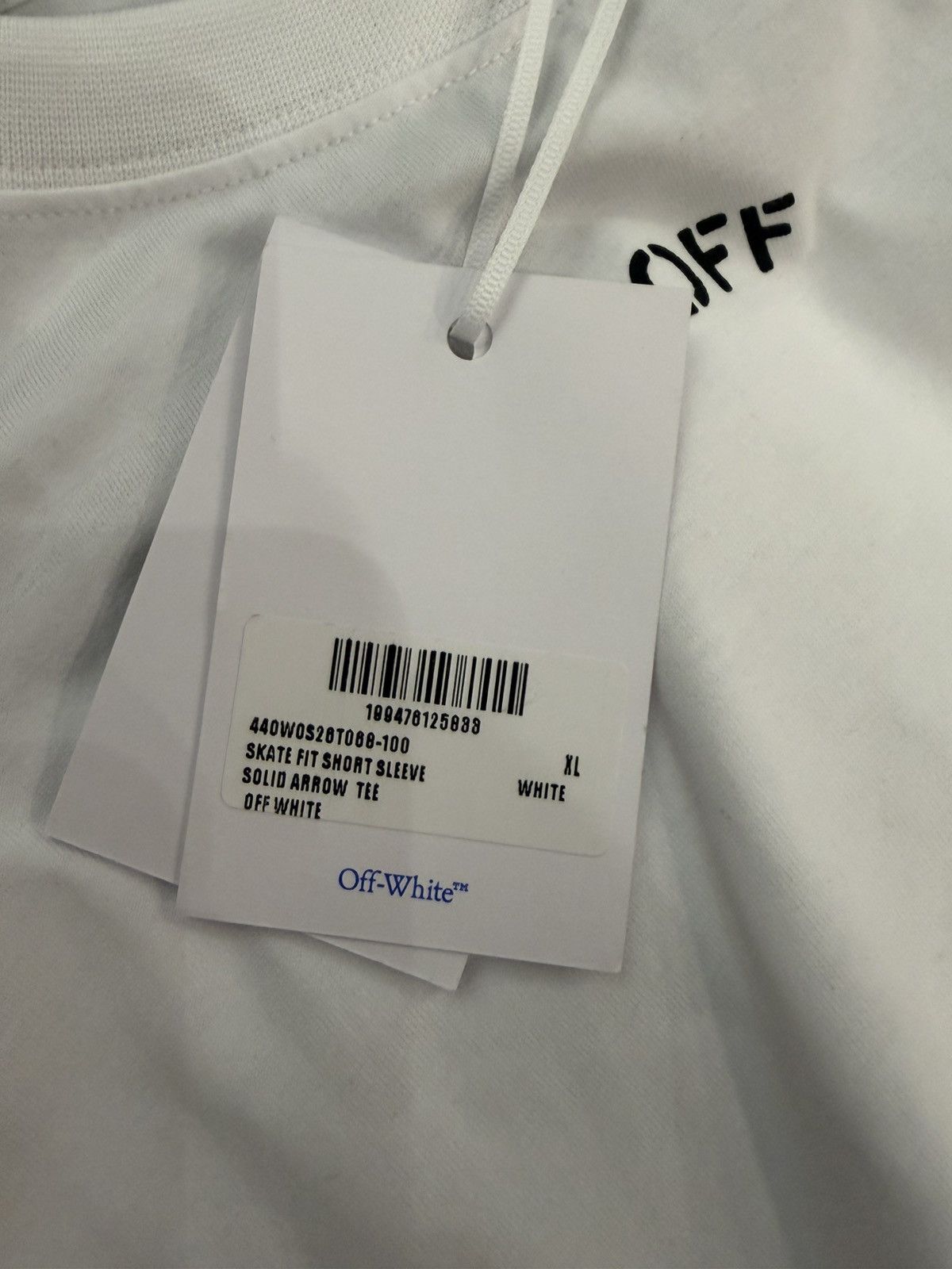 Off-White Size XL - Off-White Spray Arrow T-Shirt White Size US XL / EU 56 / 4 - 10 Thumbnail