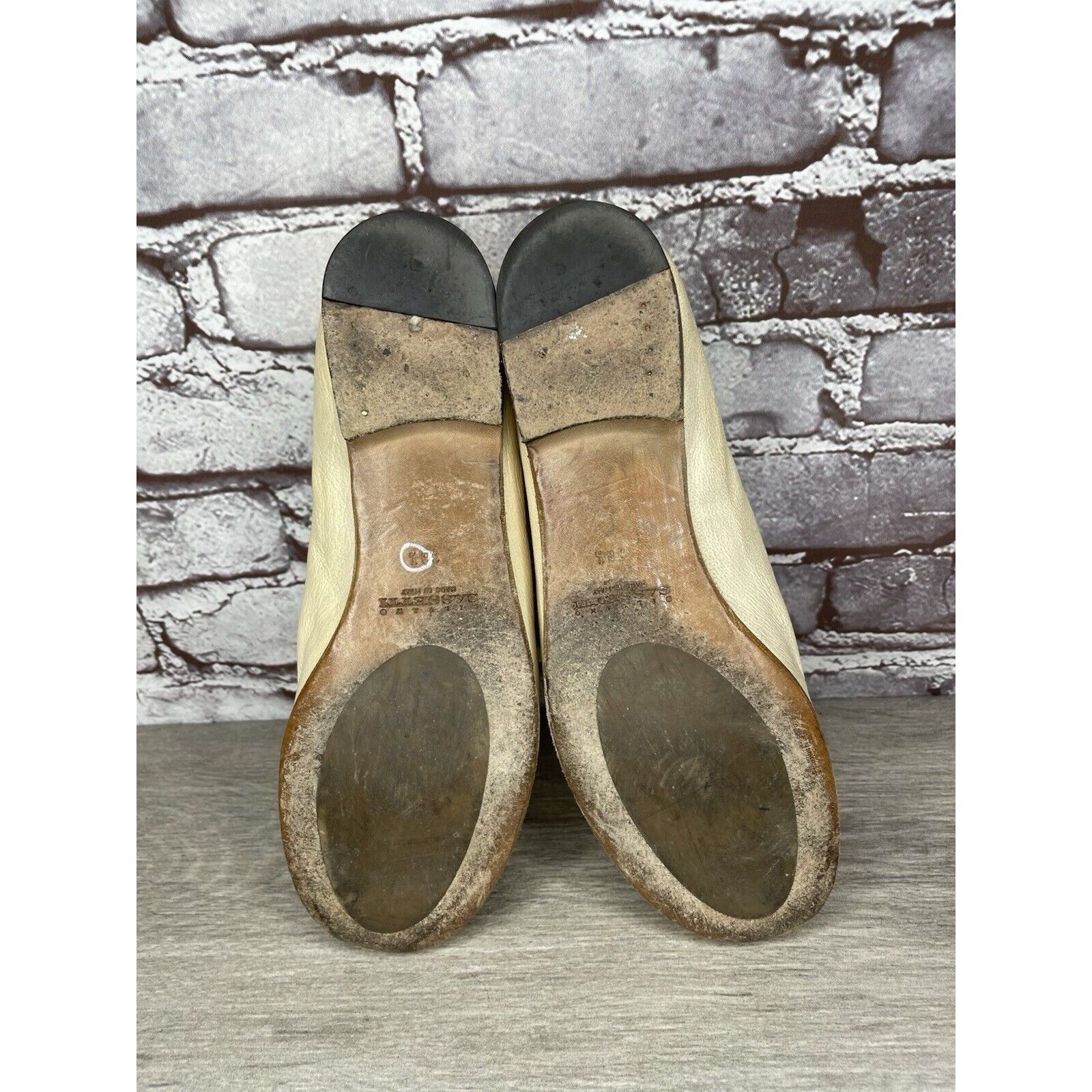 Silvano Sassetti Silvano Sassetti Beige Leather Slip On Loafers Flats Shoes W Size US 8 / IT 38 - 20 Thumbnail