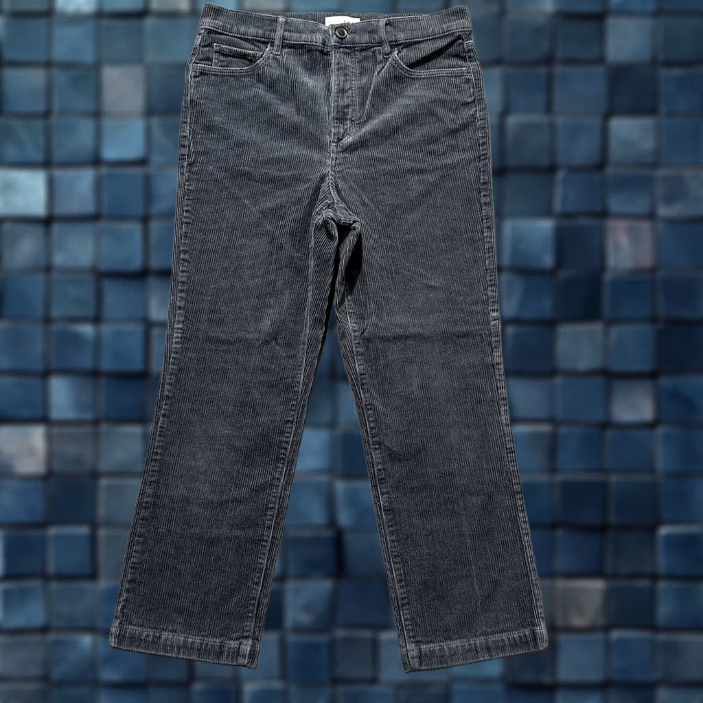 Loft Loft Pants Womens 30/10 Gray Wide Whale Corduroy Straight High Rise Casual Chino Size 32" / US 10 / IT 46 - 1 Thumbnail