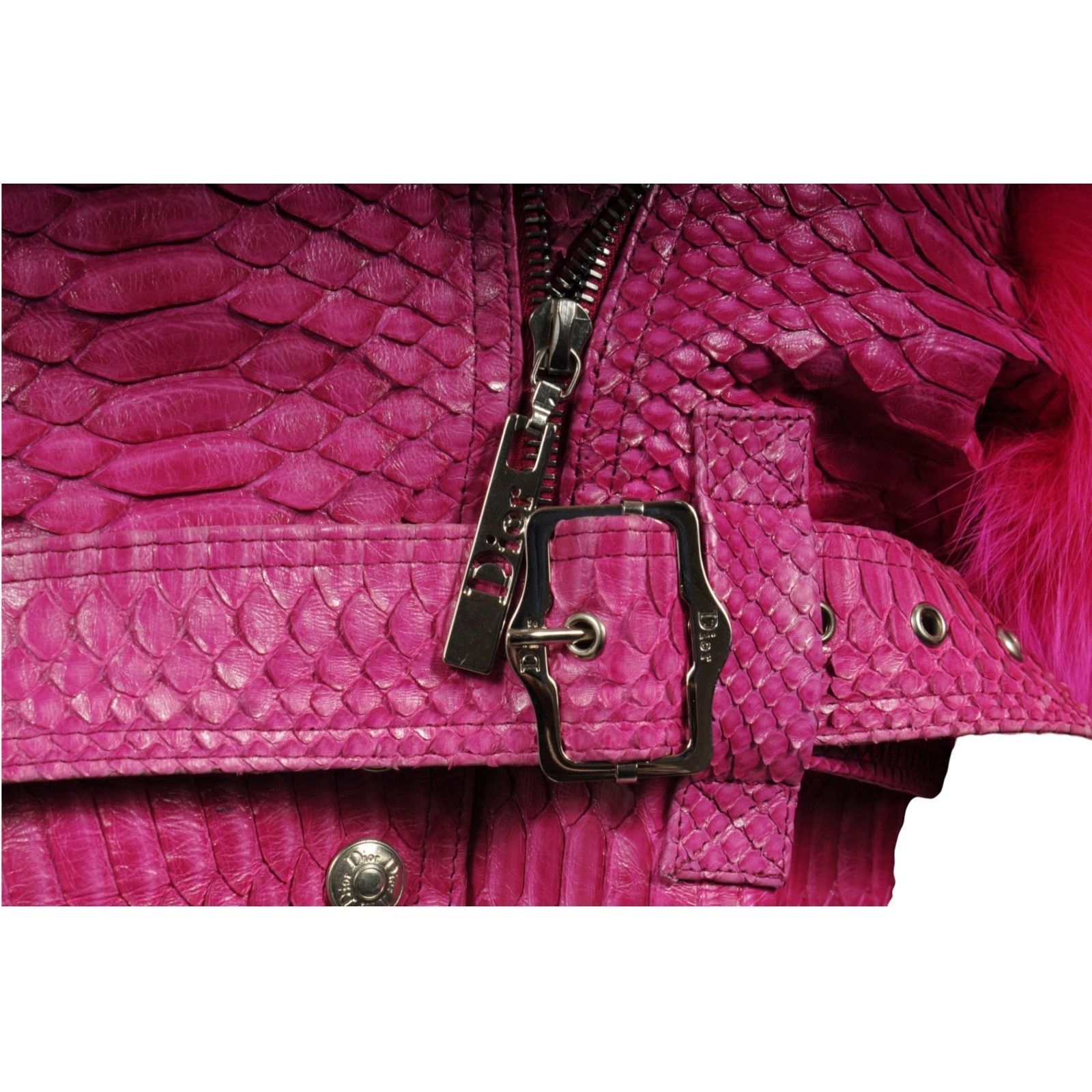 Dior John Galliano Spring 2004 Crop Biker Jacket Size S / US 4 / IT 40 - 14 Thumbnail