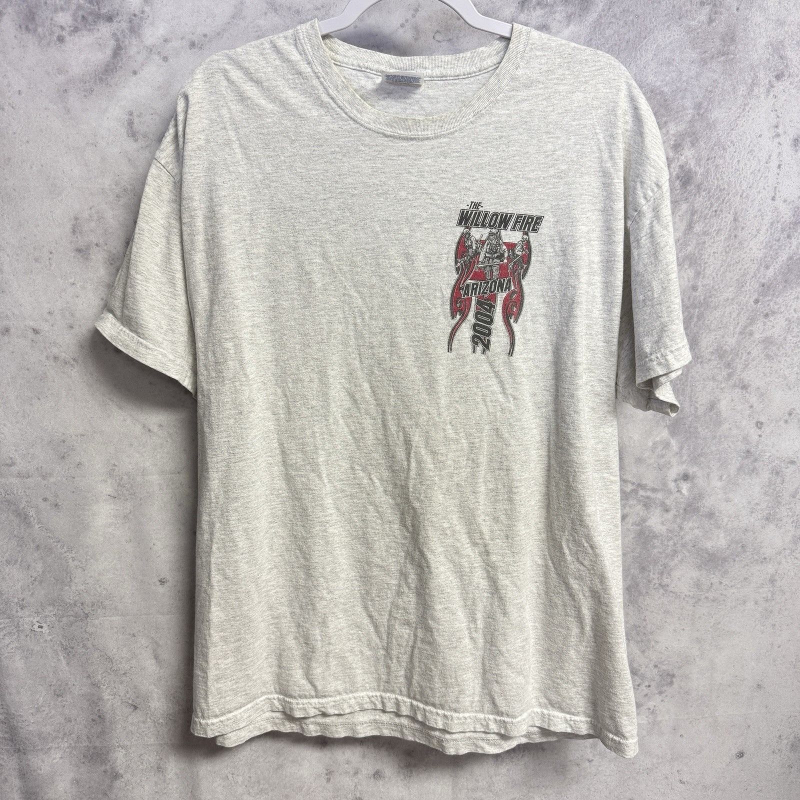 Vintage Vintage Y2K The Willow Fire Arizona Fire Fighter T Shirt Size US XL / EU 56 / 4 - 3 Thumbnail