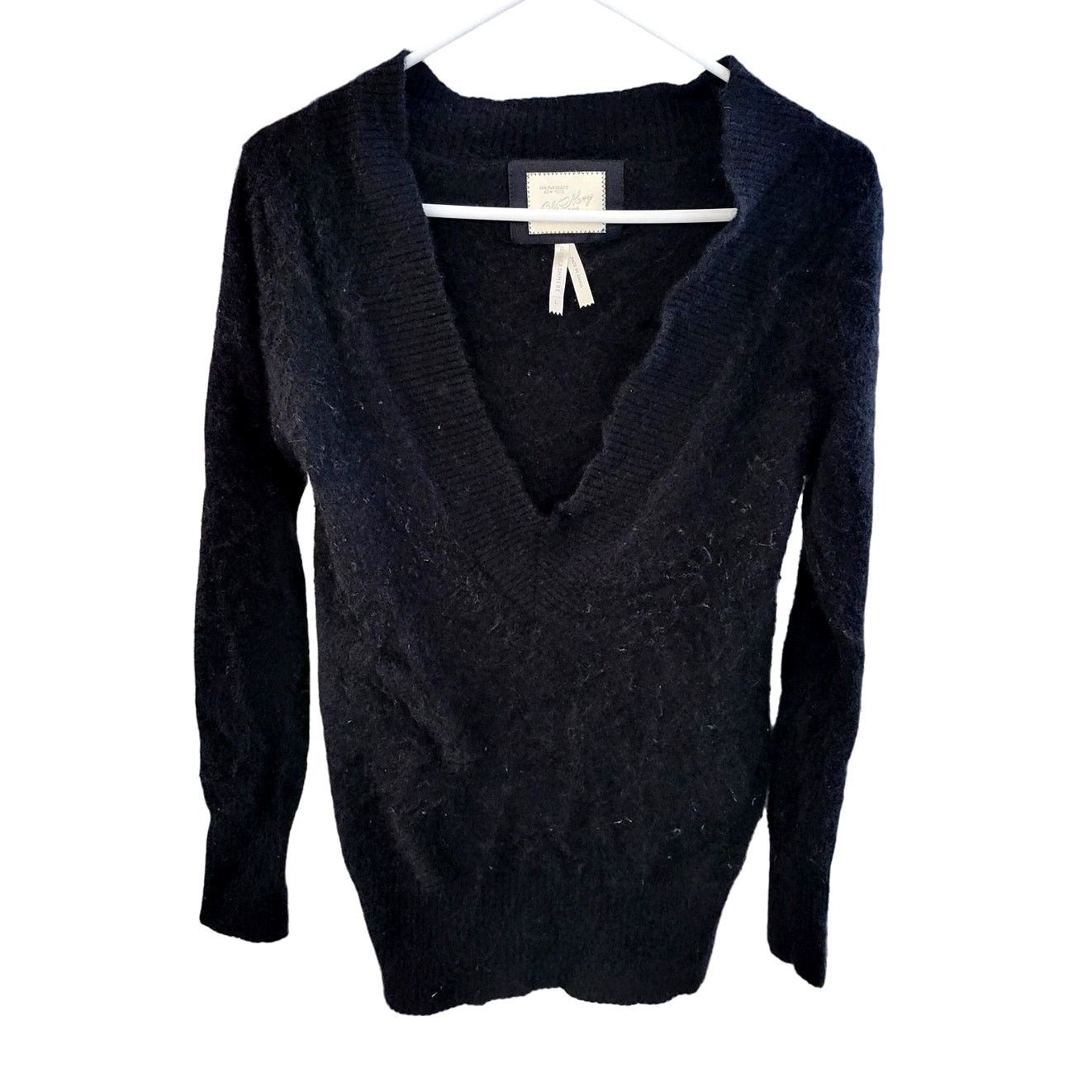 Old Navy Old Navy Black Cashmere V Neck Sweater - Large Size L / US 10 / IT 46 - 1 Thumbnail