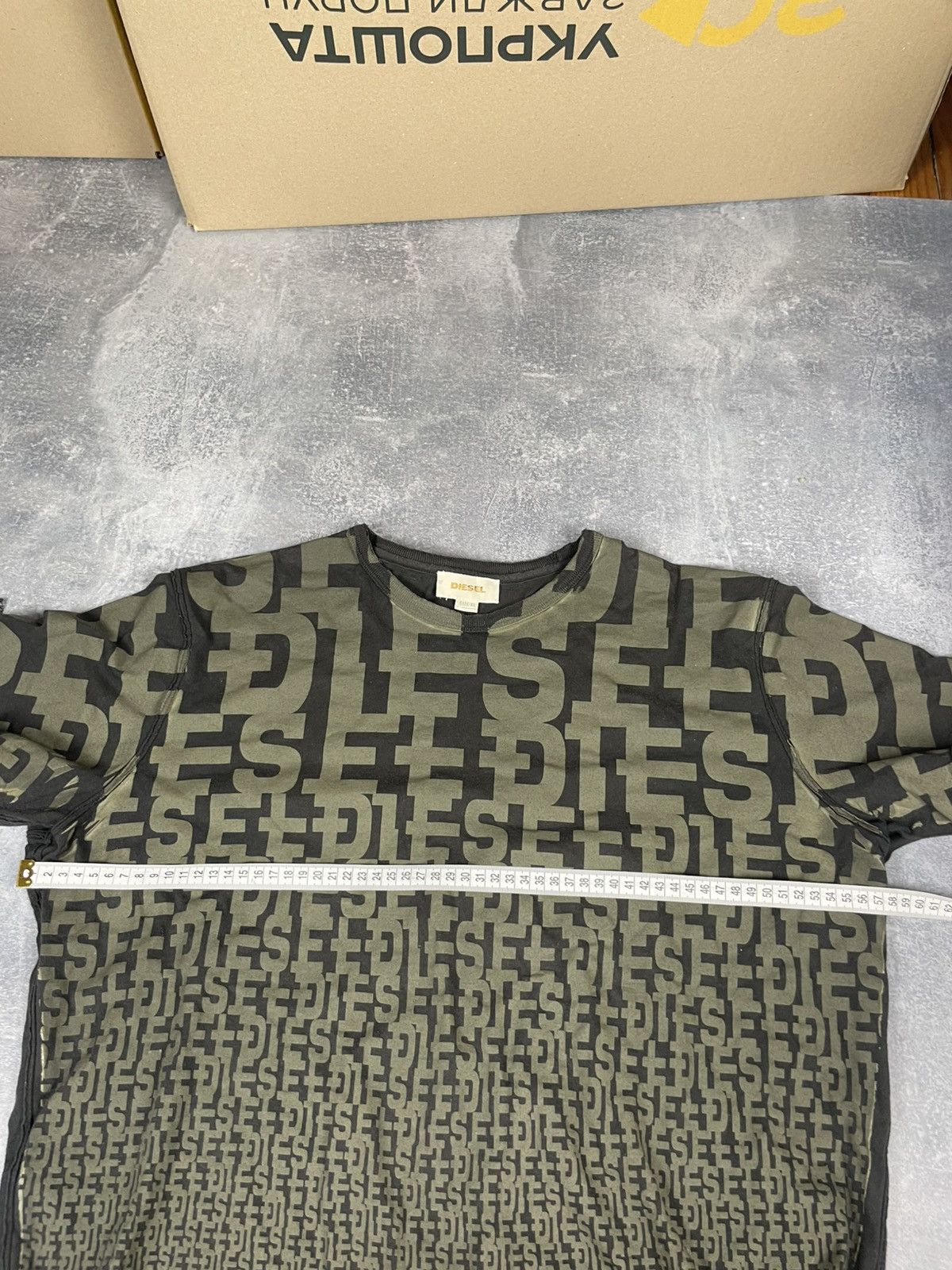 Diesel × Vintage Vintage Diesel Monogram perfect used tee Size US XL / EU 56 / 4 - 8 Thumbnail
