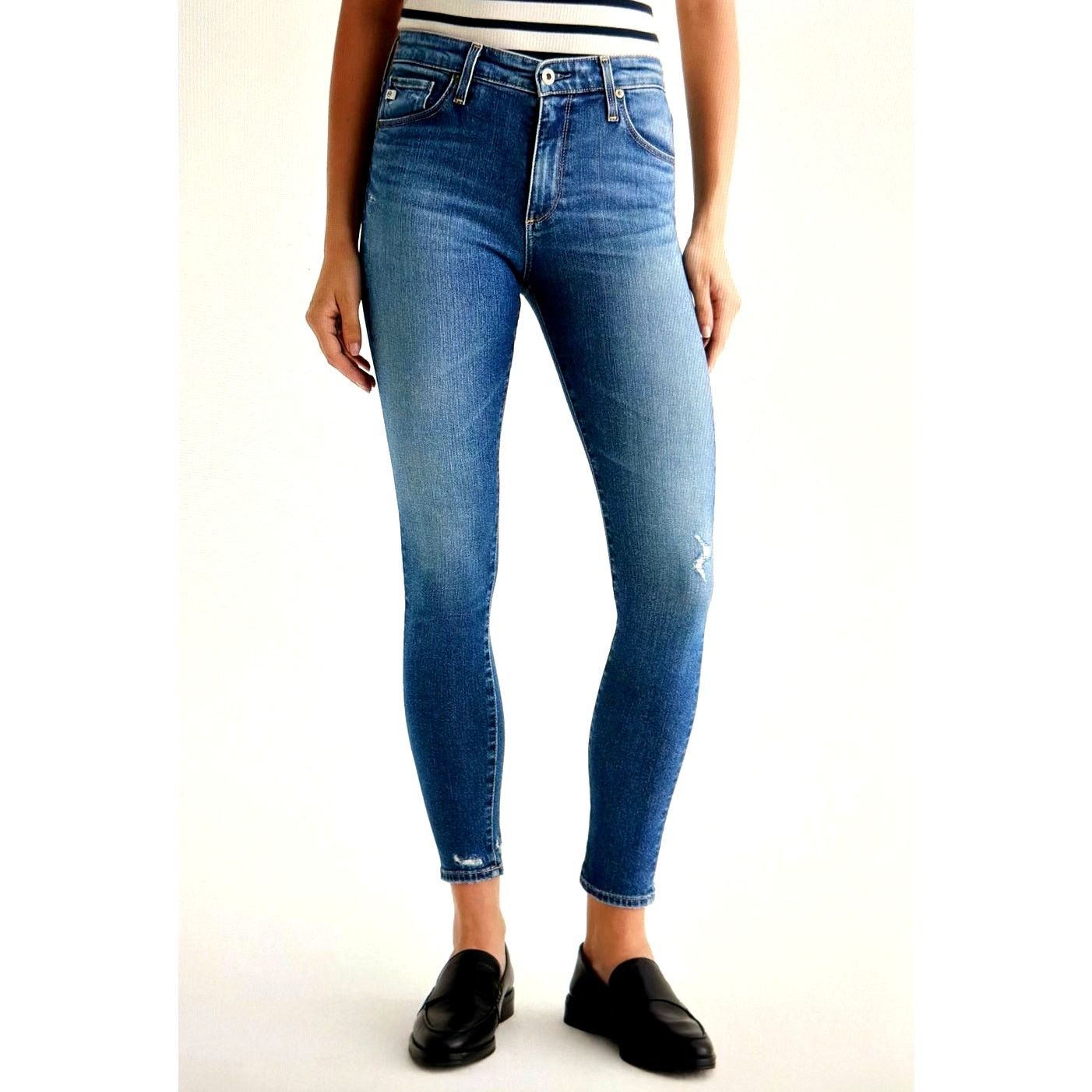 Other AG-ED Denim Skinny Ankle HighRise Skinny Cloud Soft Denim 32 Size 32" / US 10 / IT 46 - 3 Thumbnail