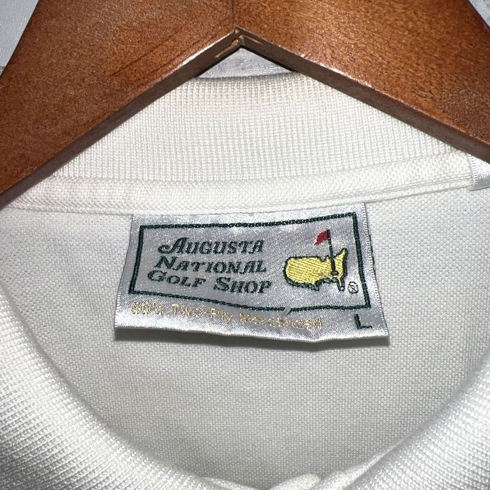 Vintage MASTERS Augusta National Golf Shop White Polo Shirt Mens Size L Size US L / EU 52-54 / 3 - 3 Thumbnail
