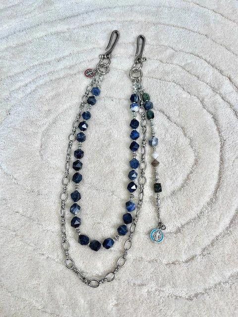Jewelry Pants Chain Peacock Blue Metal Concise Size ONE SIZE - 4 Thumbnail