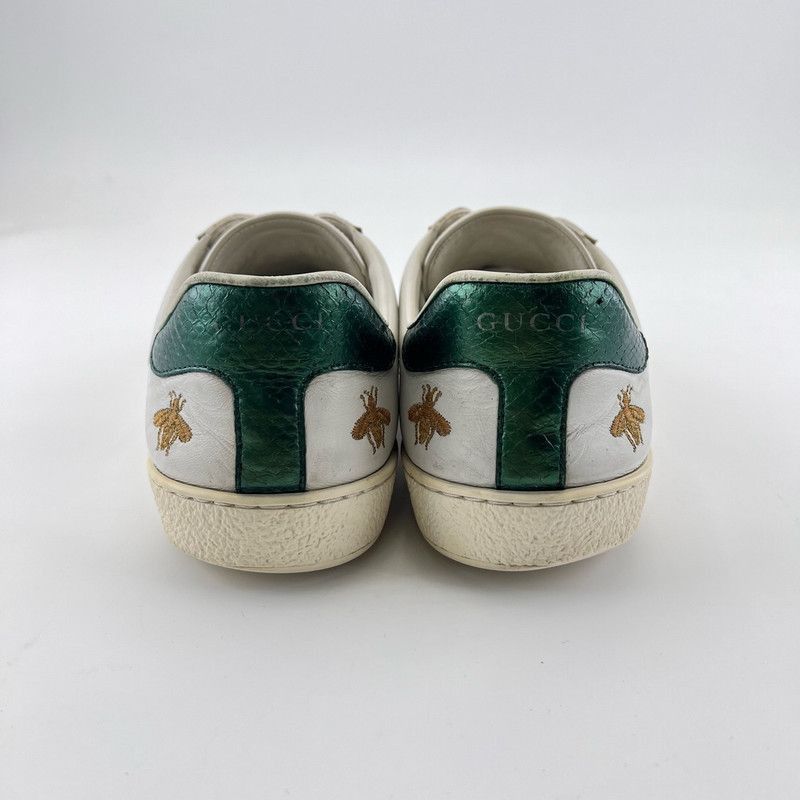 Gucci Gucci Ace Leather Embroidered Sneakers for Men Size US 8 / EU 41 - 3 Thumbnail