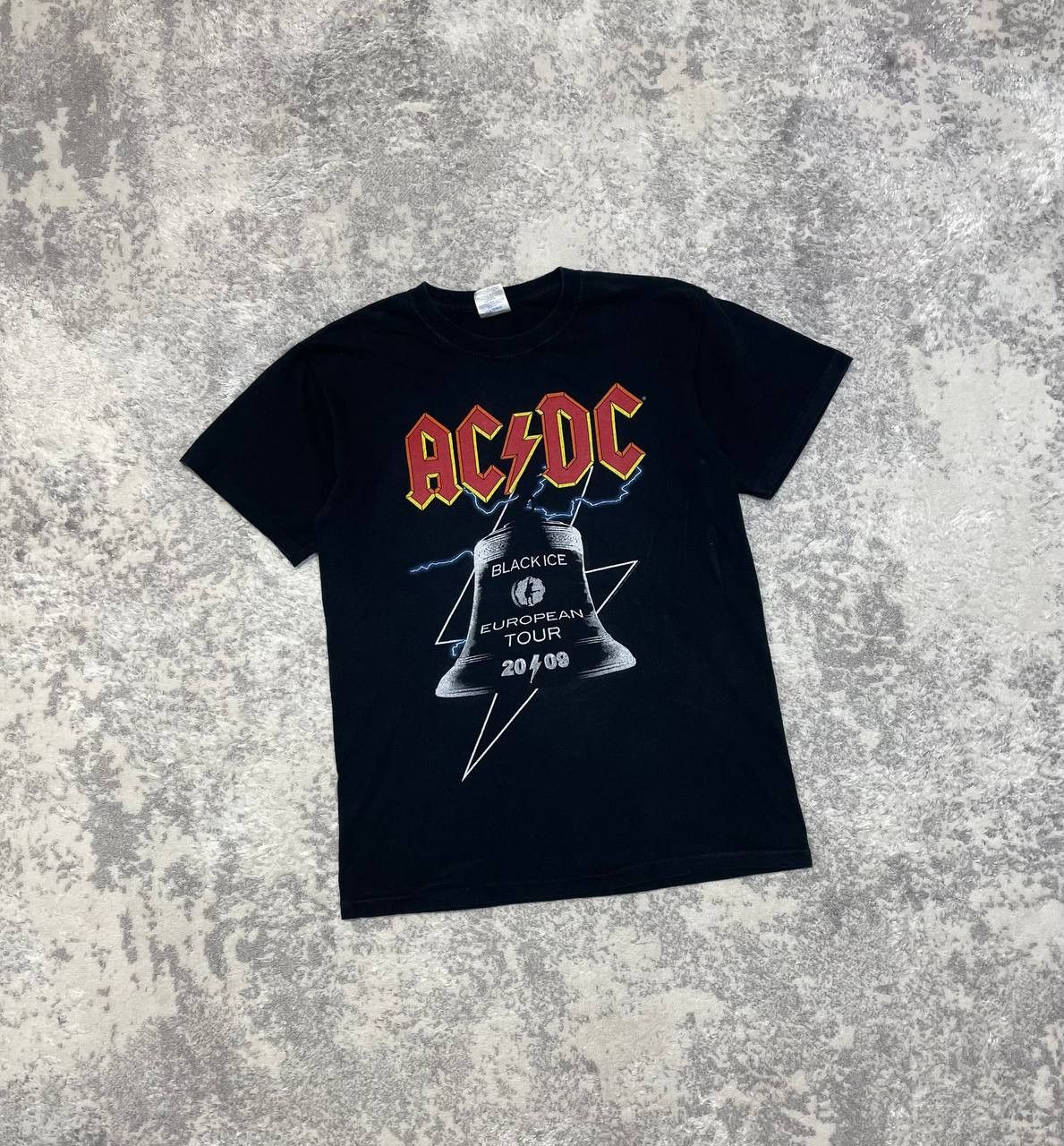 AC/DC Vintage AC/DC 2009 European Tour Black Ice Shirt Concert Size US S / EU 44-46 / 1 - 2 Thumbnail