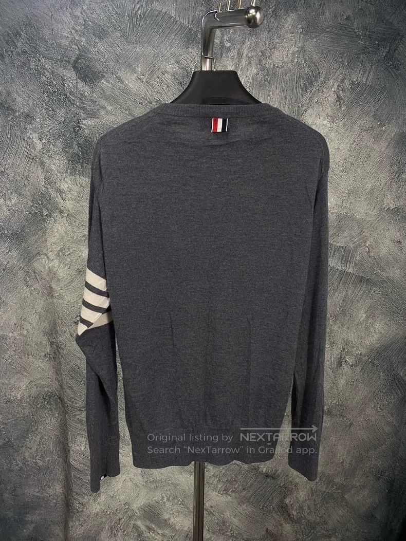 Thom Browne Thom Browne Pure Wool Long-Sleeve Knit Top Size US L / EU 52-54 / 3 - 2 Thumbnail