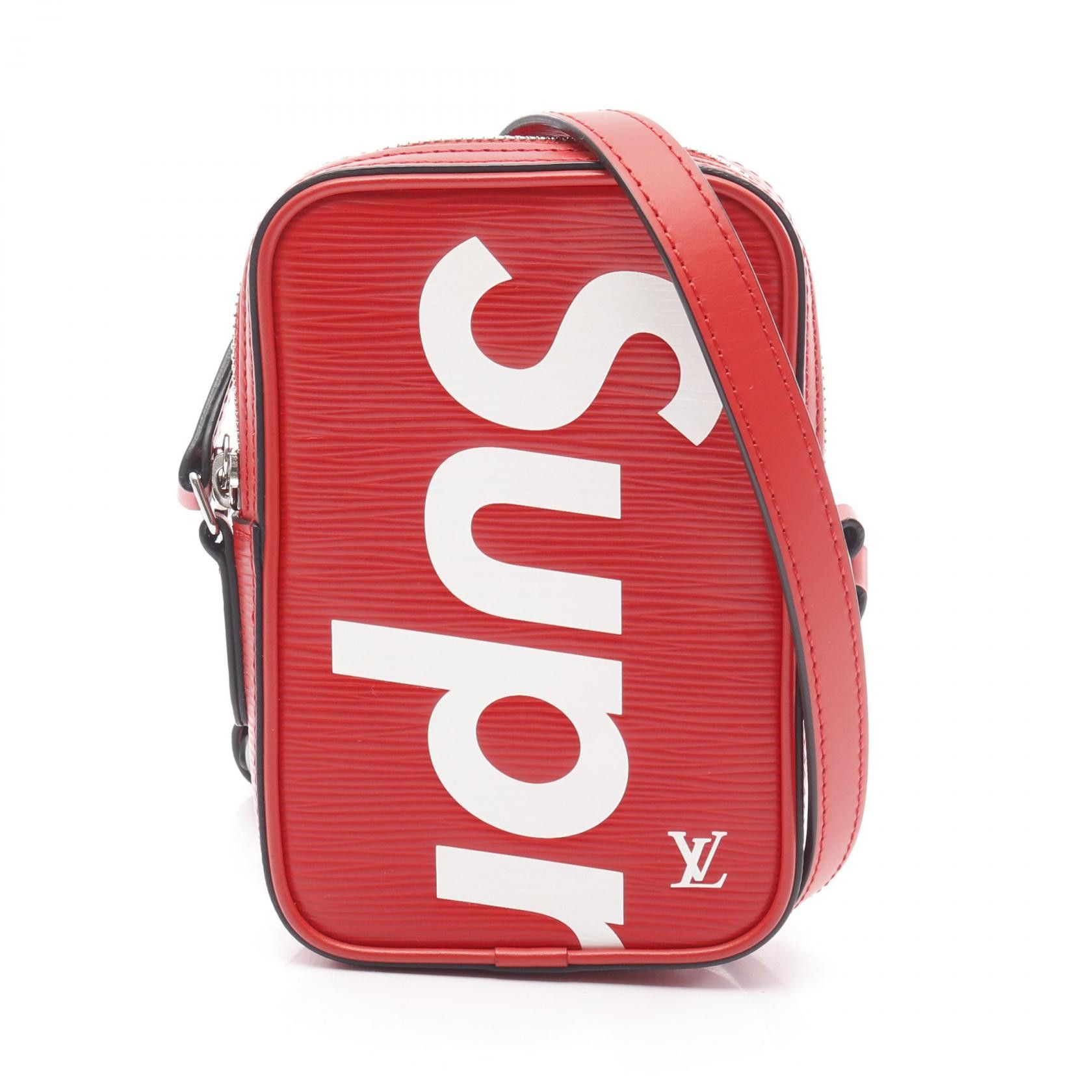 Louis Vuitton Louis Vuitton Louis Vuitton × Supreme Danube Ppm Epi Shoulder Bag Limited Leather Crossbody Bag M53434 in Red, Women's