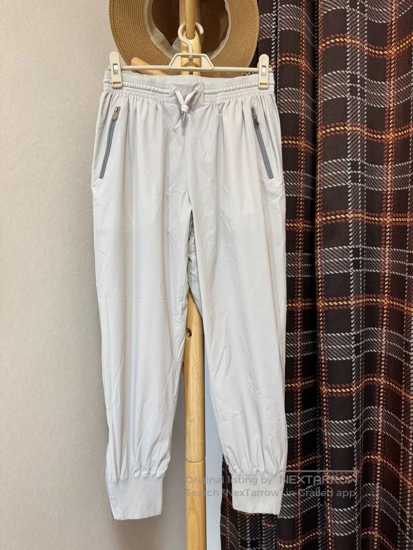 Hermes Light Gray Jogging Sweatpants.
