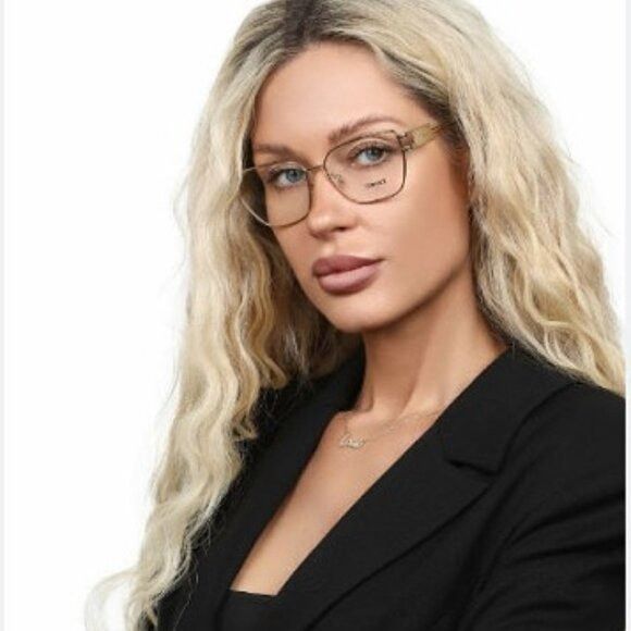 Versace Versace VE1301 1000 Eyeglasses Silver 55mm Cat Eye Frame Size ONE SIZE - 3 Thumbnail