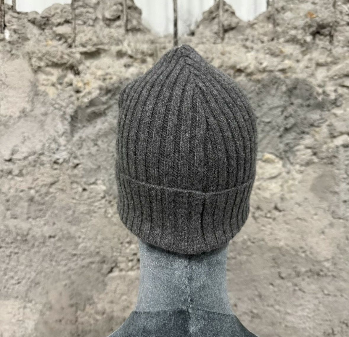 Chrome Hearts Chrome Hearts Cross Patch Gray Cashmere Beanie. Size ONE SIZE - 3 Thumbnail