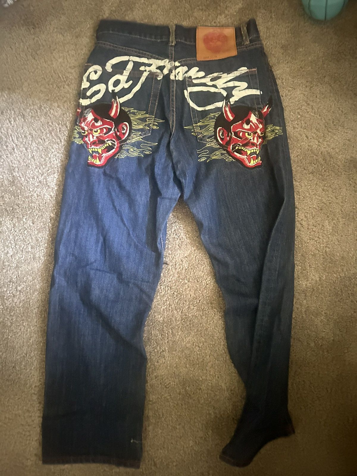 Vintage Ed Hardy demon denim 2007 | Grailed