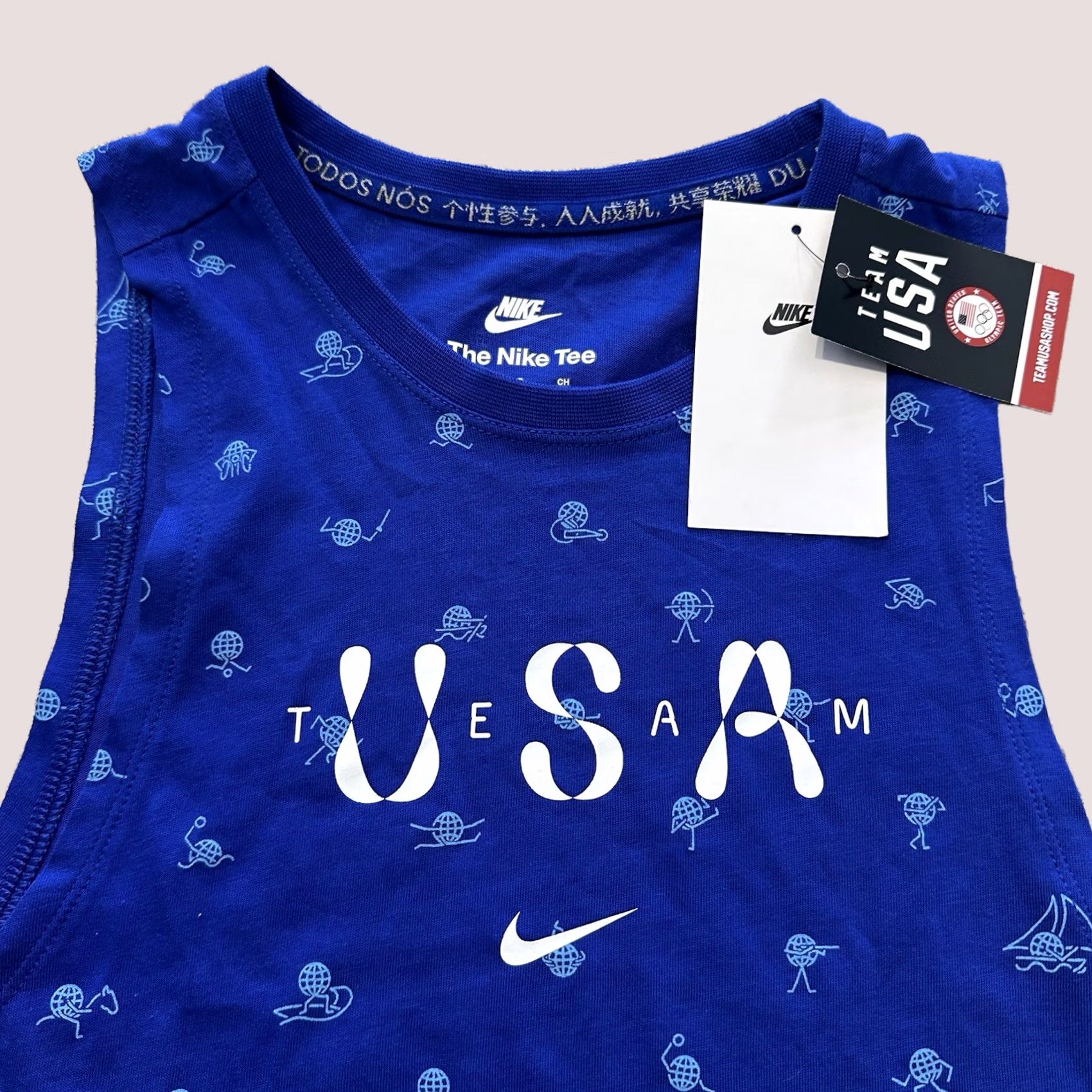 Nike Nike Team USA Tank Women S Blue USA Olympic Activewear Shirt XS- S Size S / US 4 / IT 40 - 1 Thumbnail