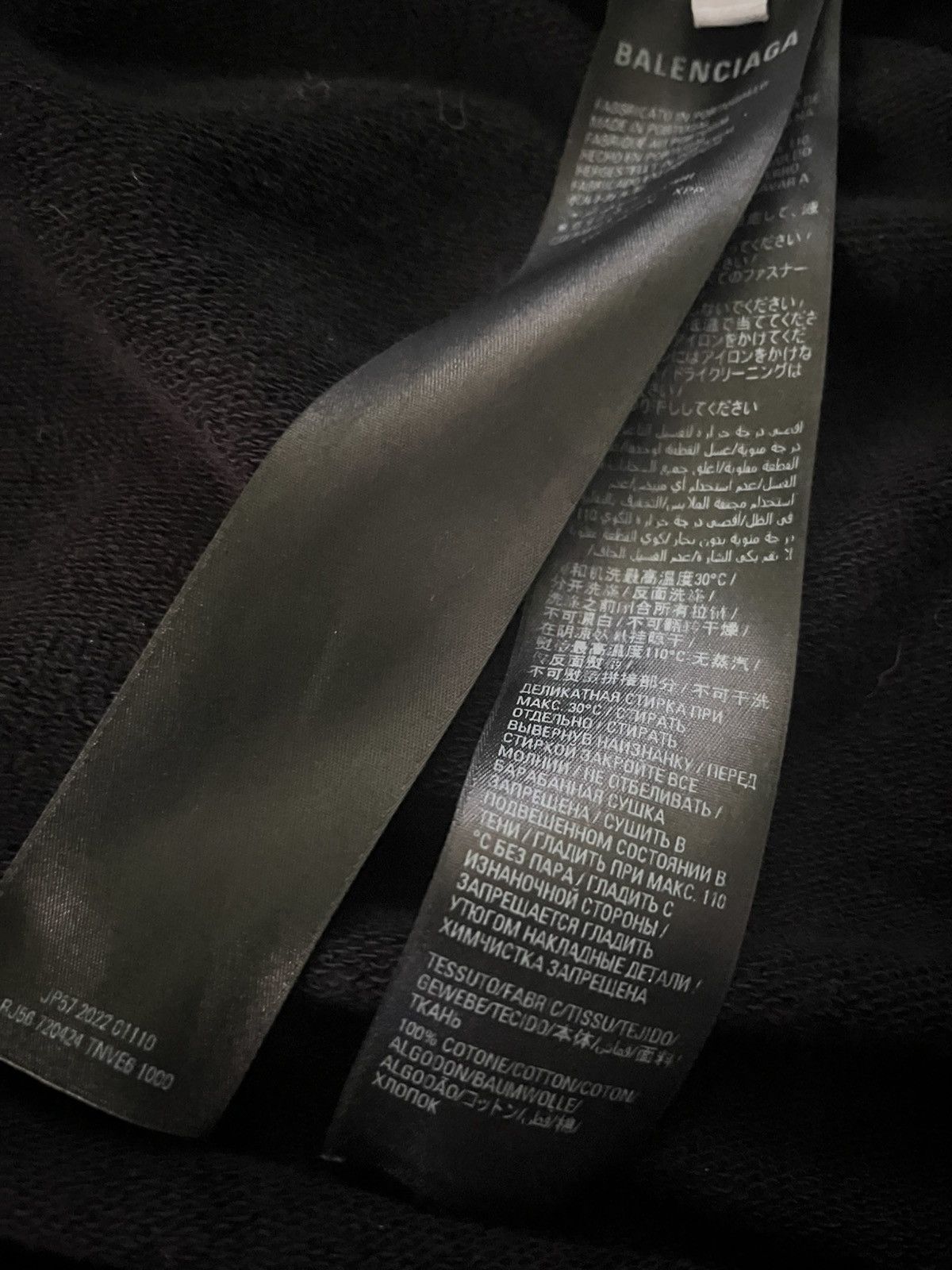 Balenciaga Balenciaga XL Size Tag Hoodie Size US XXS / EU 40 - 9 Thumbnail
