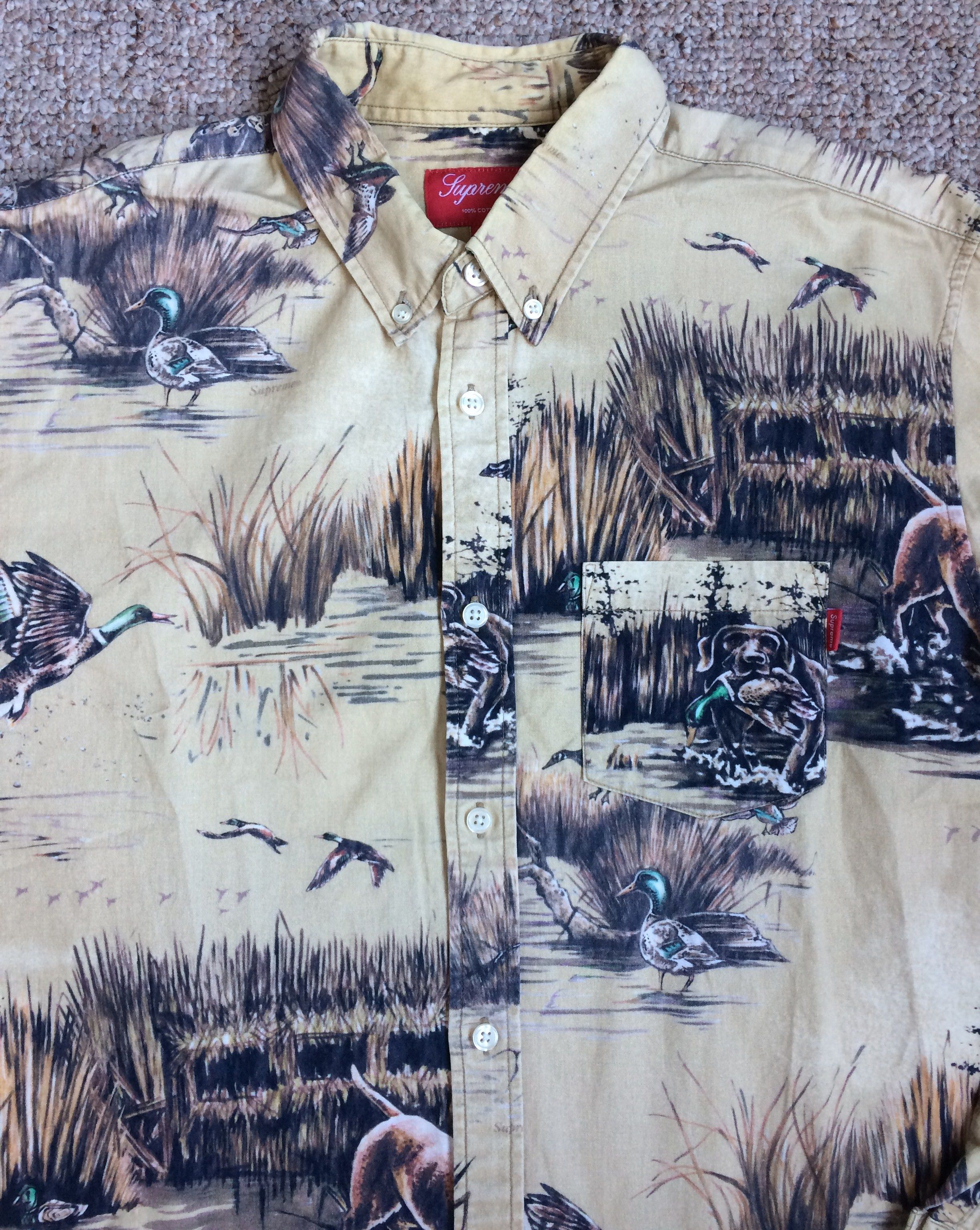 Supreme F/W 2012 Supreme Dogs & Ducks Button Up Shirt Size US L / EU 52-54 / 3 - 2 Thumbnail