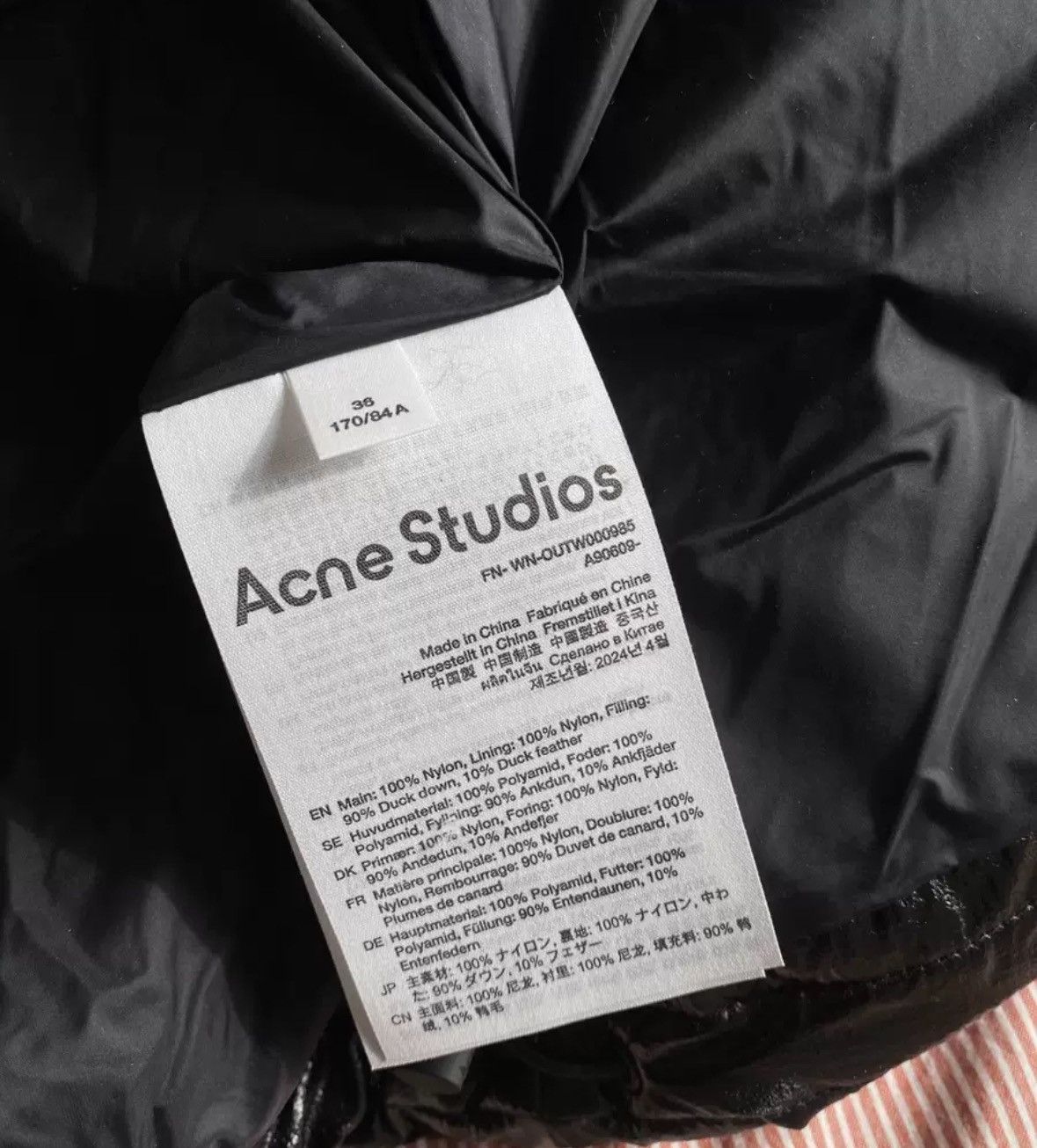 Acne Studios Acne studios Down jacket 2412-Nextarrow Size US S / EU 44-46 / 1 - 9 Thumbnail