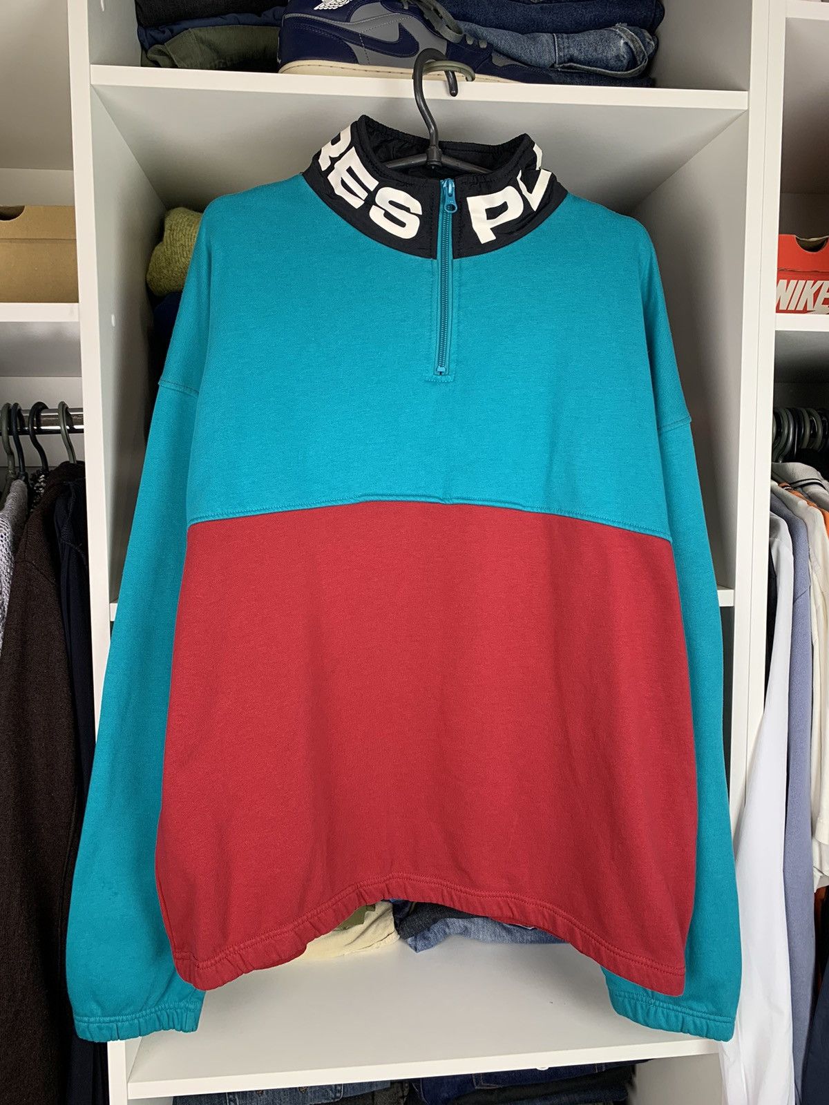 Pleasures Pleasures Quarted Zip Sweatshirt Size US M / EU 48-50 / 2 - 1 Thumbnail