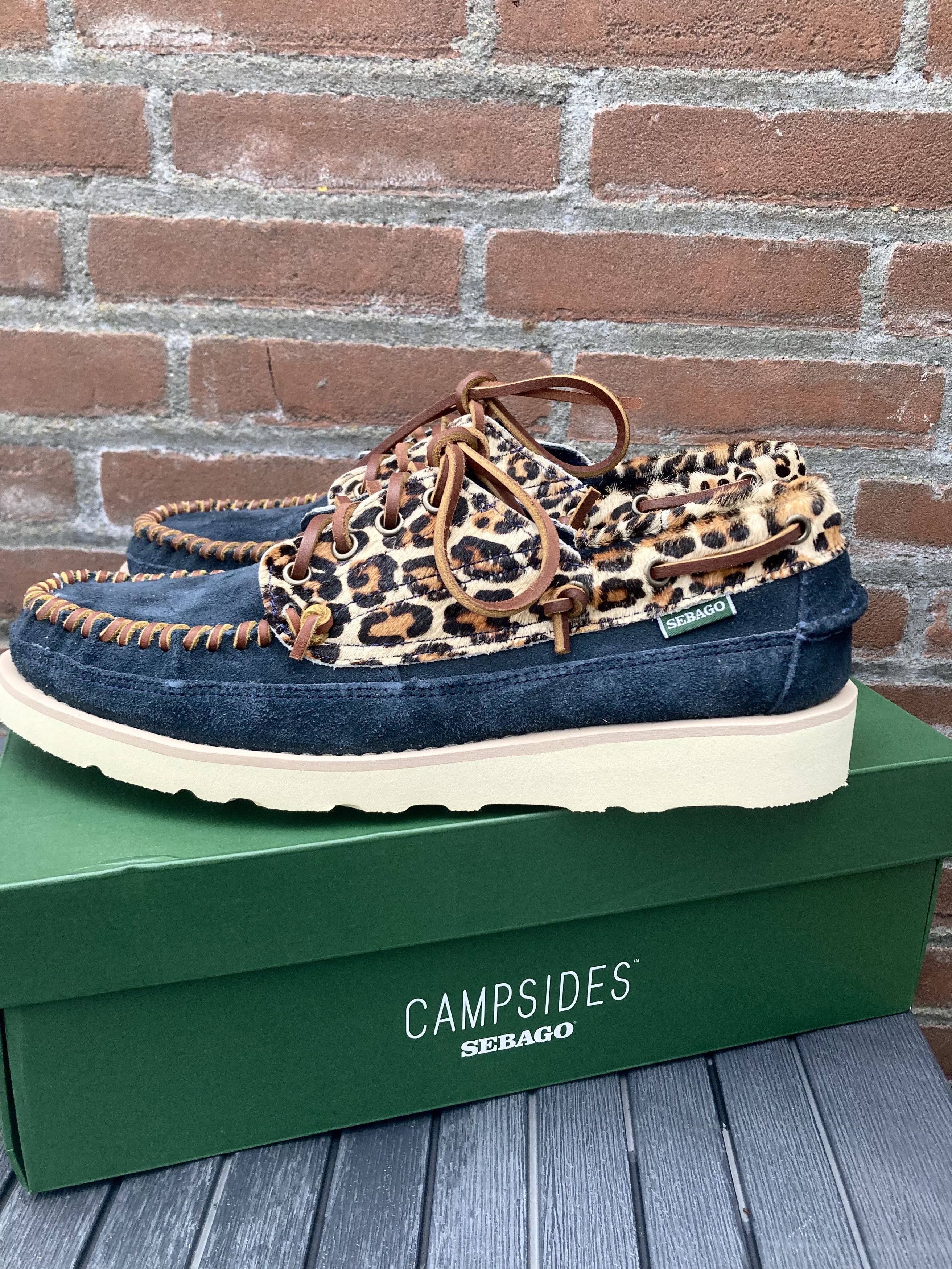 Sebago campsides keuka leopard mocassins 43 suede vibram Size US 9 / EU 42 - 5 Thumbnail