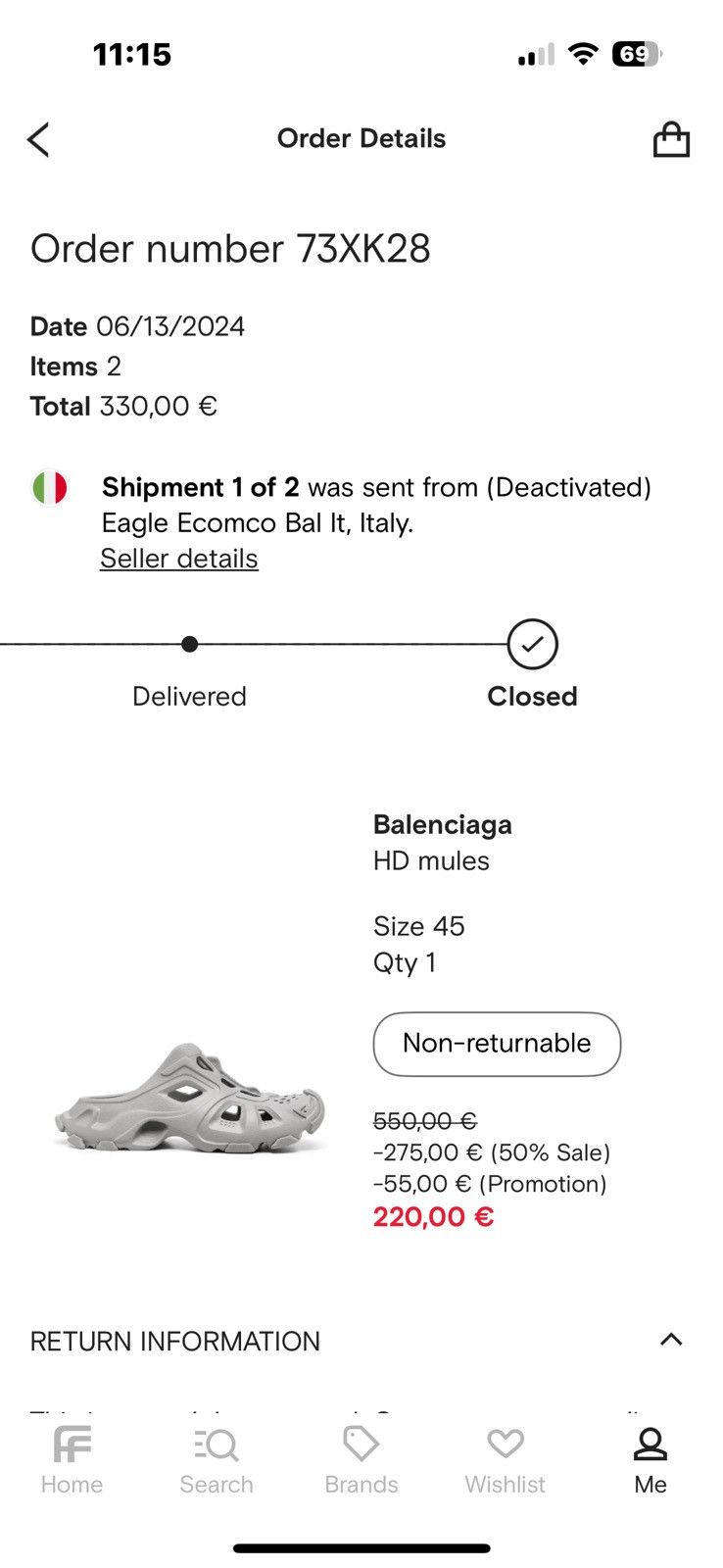 Balenciaga Balenciaga Slides HD Mule Eu45 Size US 12 / EU 45 - 11 Thumbnail