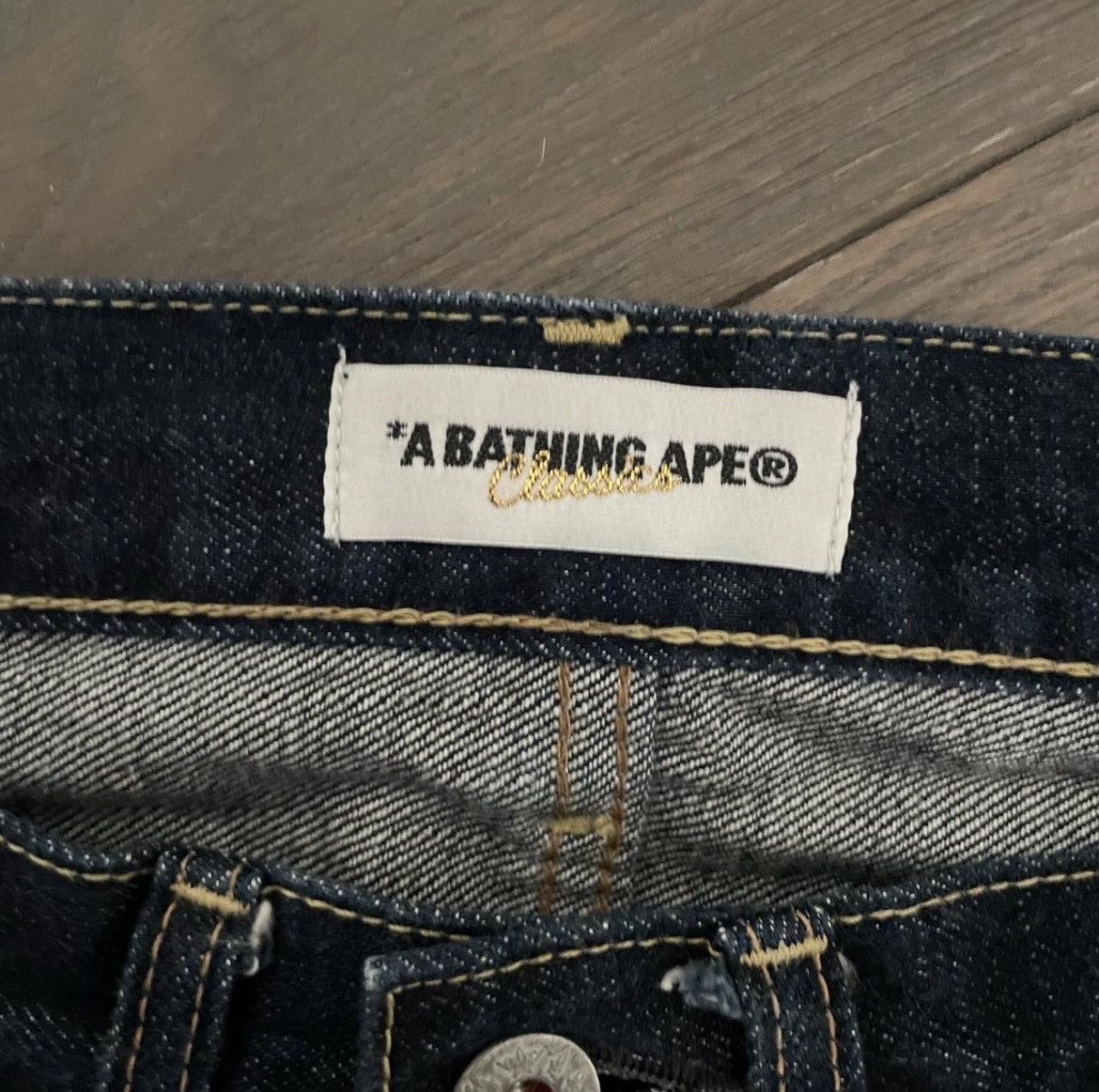 Bape BAPE A Bathing APE dark wash jeans Size 30" / US 8 / IT 44 - 3 Thumbnail