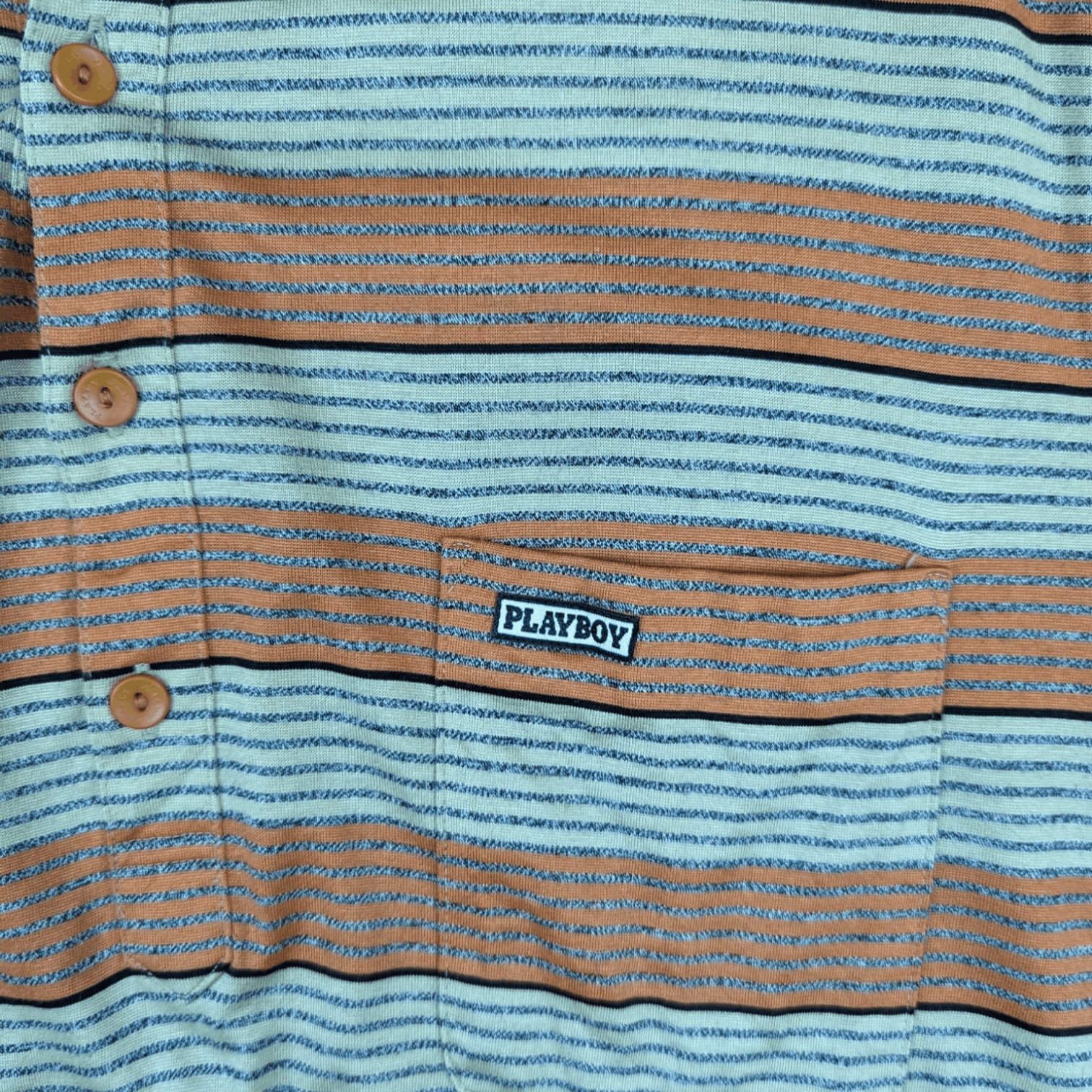 Playboy × Vintage Vintage 80's PLAYBOY Golf Striped Polo Shirt Size US M / EU 48-50 / 2 - 6 Thumbnail